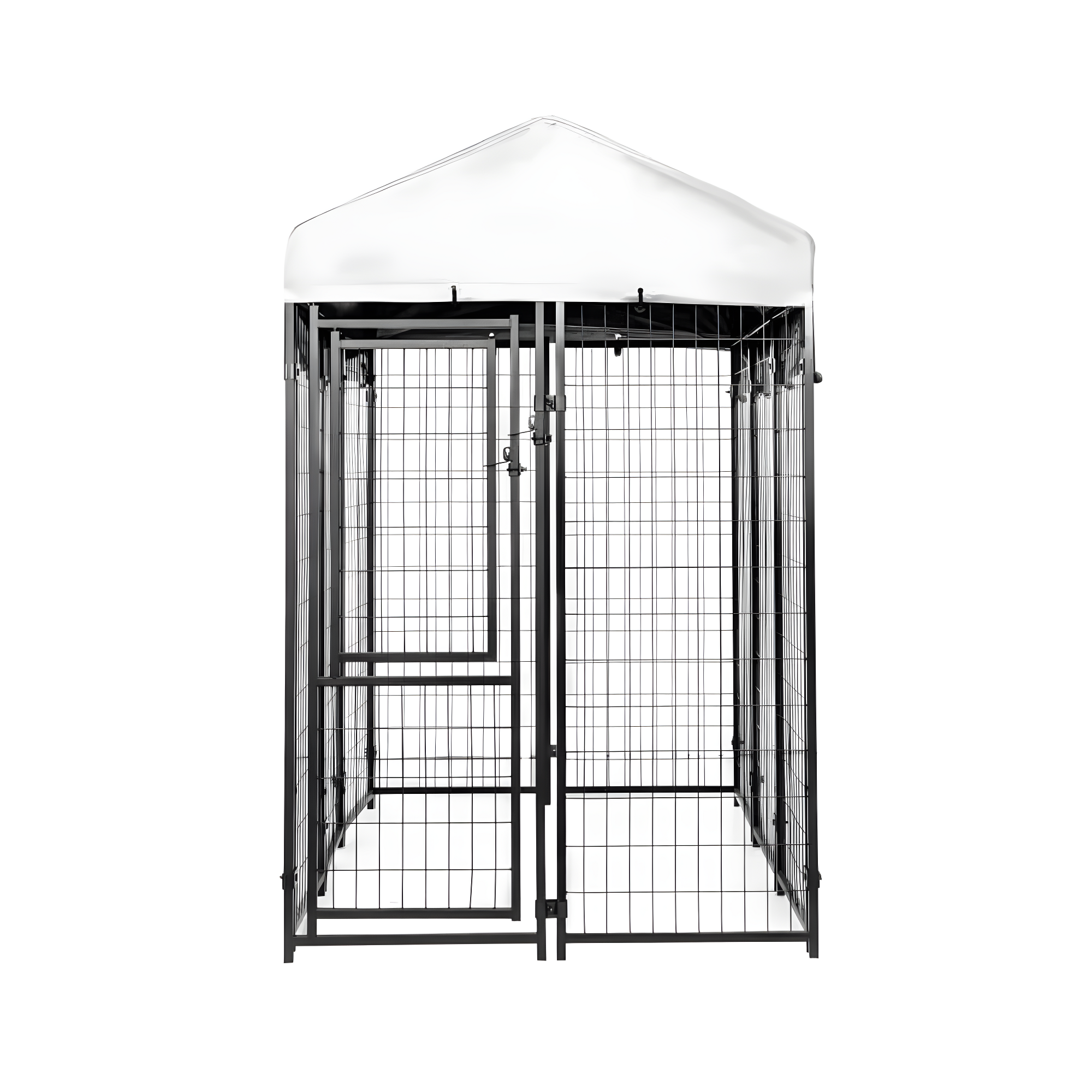 Kennels Direct Metal Kennel Kit with Cover