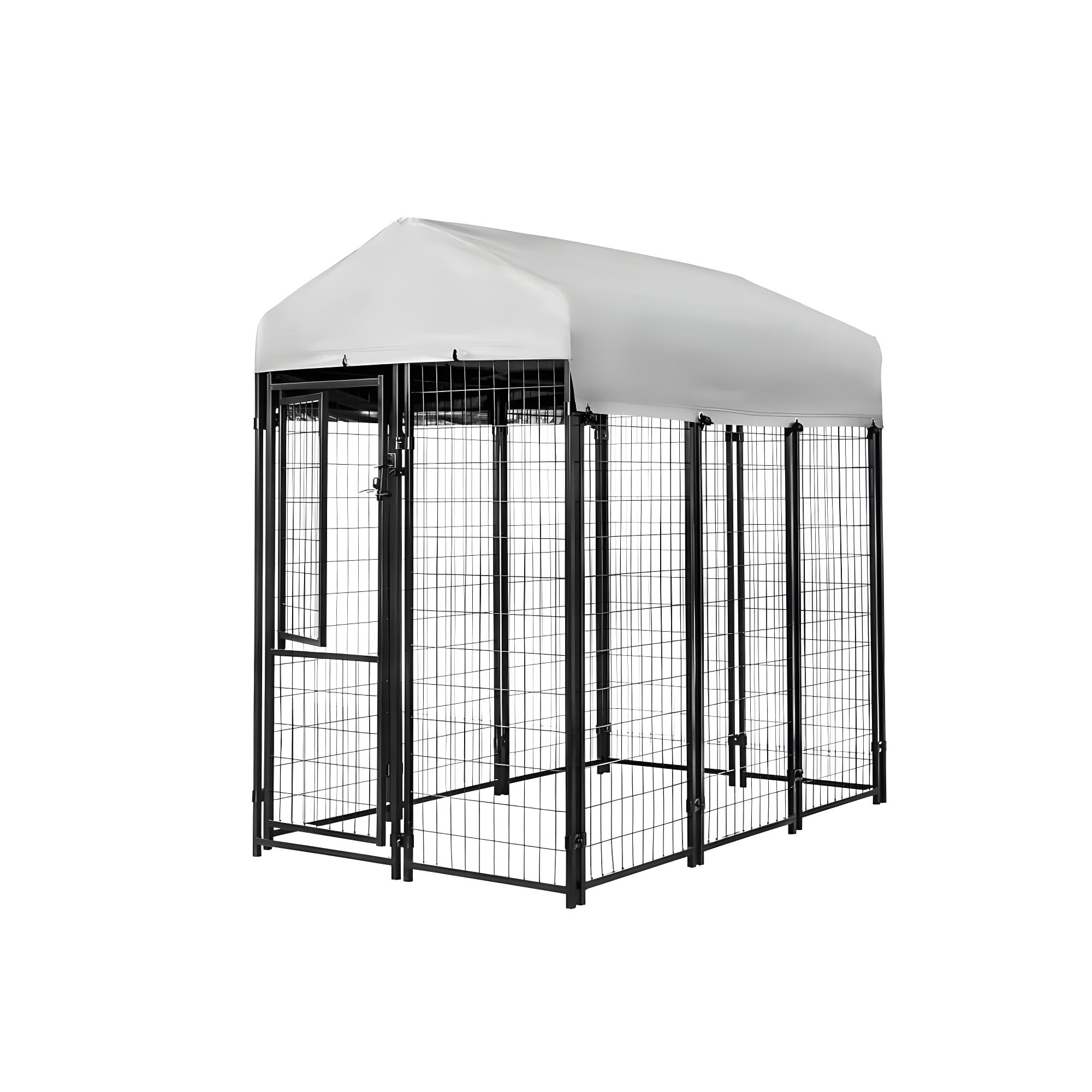 Kennels Direct Metal Kennel Kit with Cover