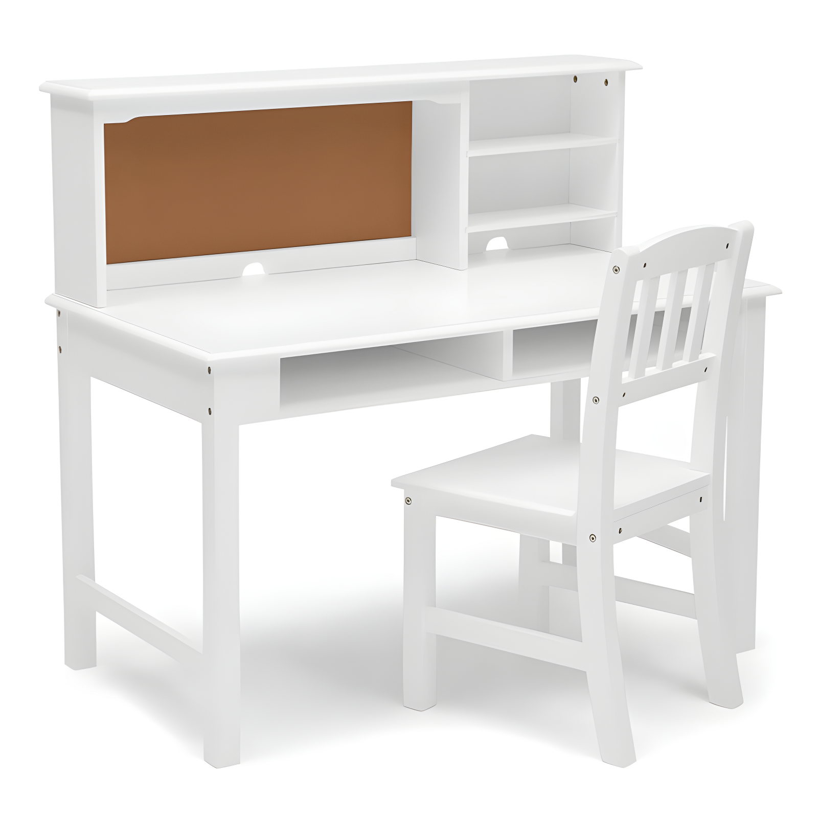 Delta Children Kids 44" W Writing Desk with Hutch And Chair Set