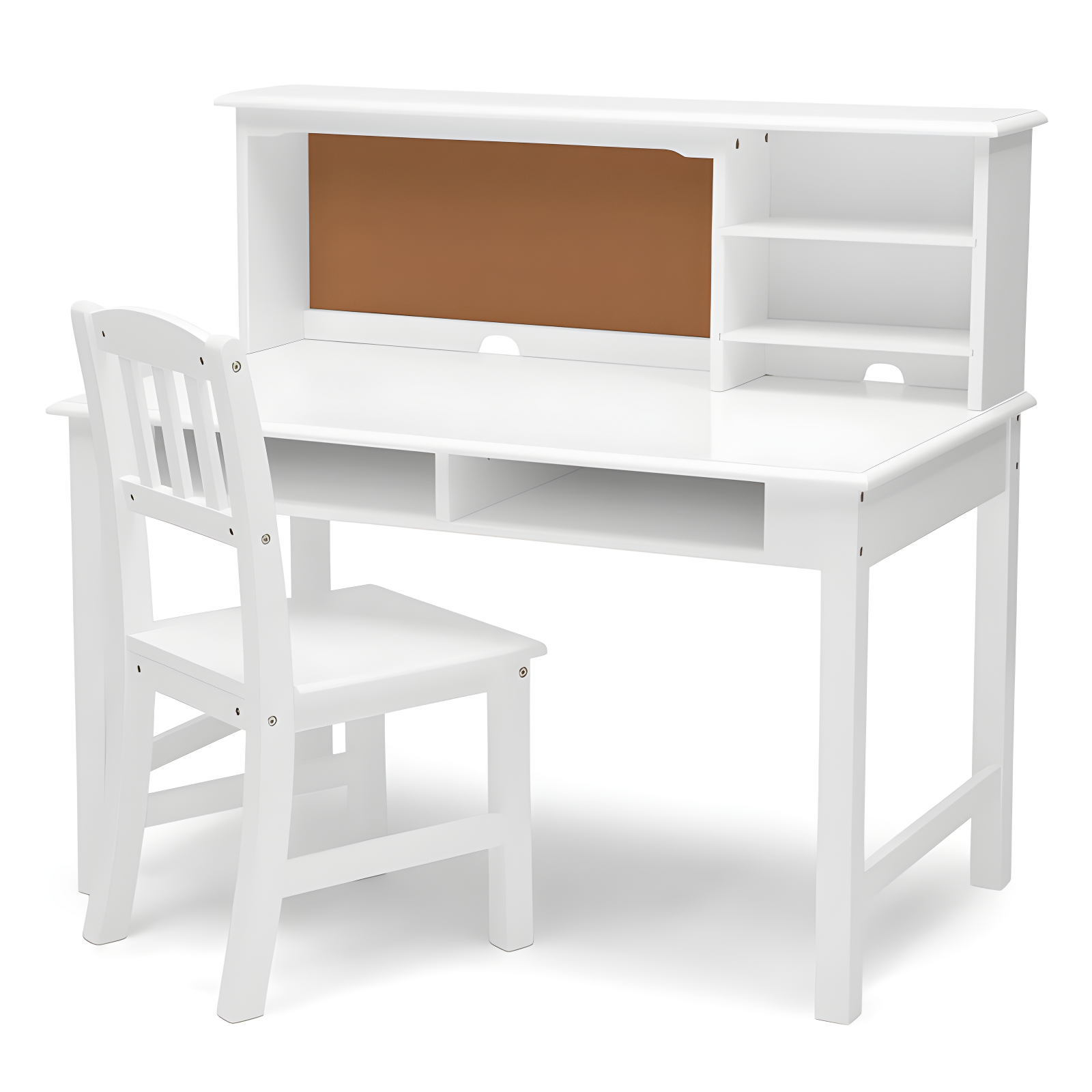 Delta Children Kids 44" W Writing Desk with Hutch And Chair Set