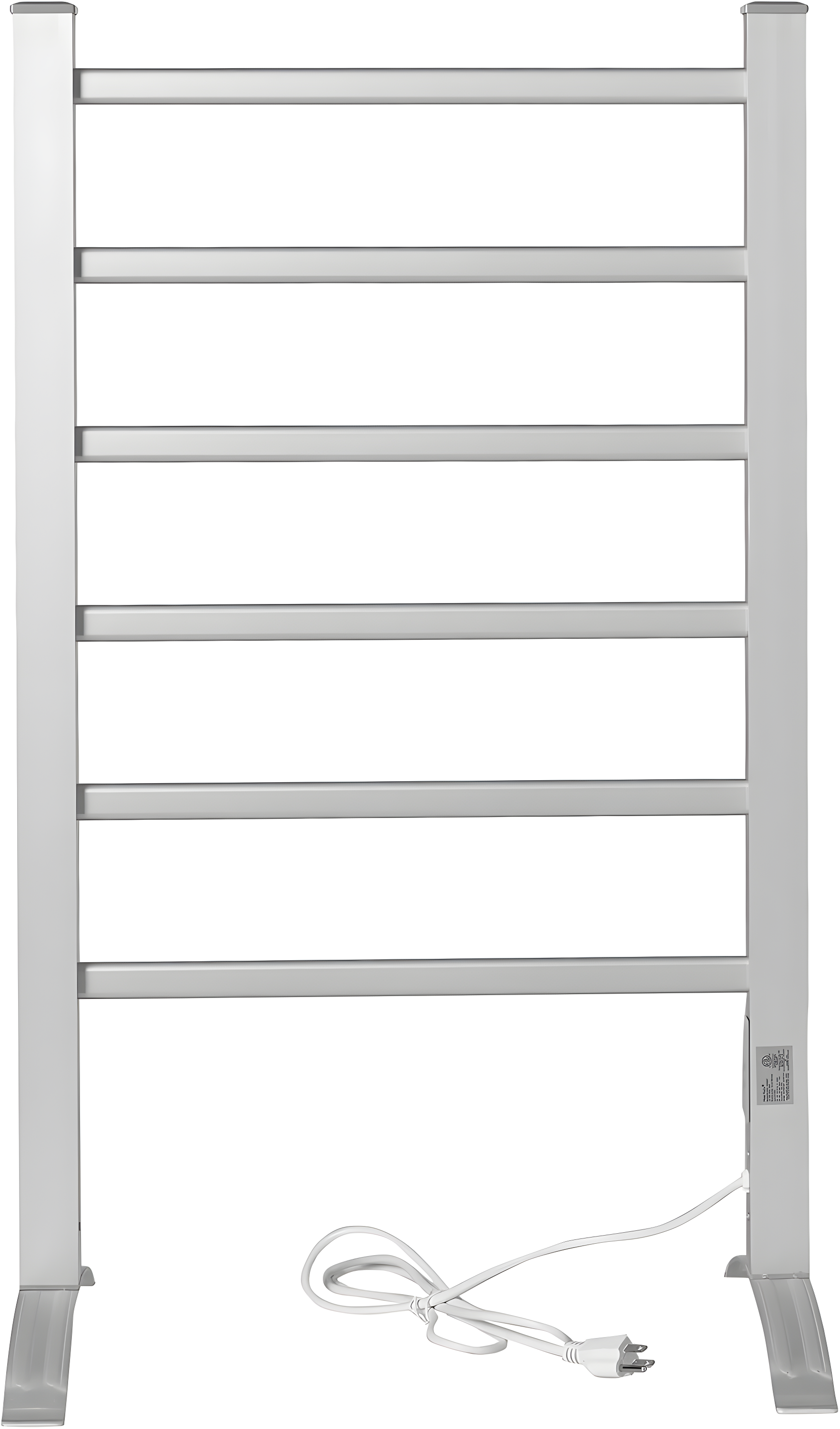 LCM Home Fashions PA002T Heat Rails Drying Rack Free Standing Electric Towel Warmer Silver