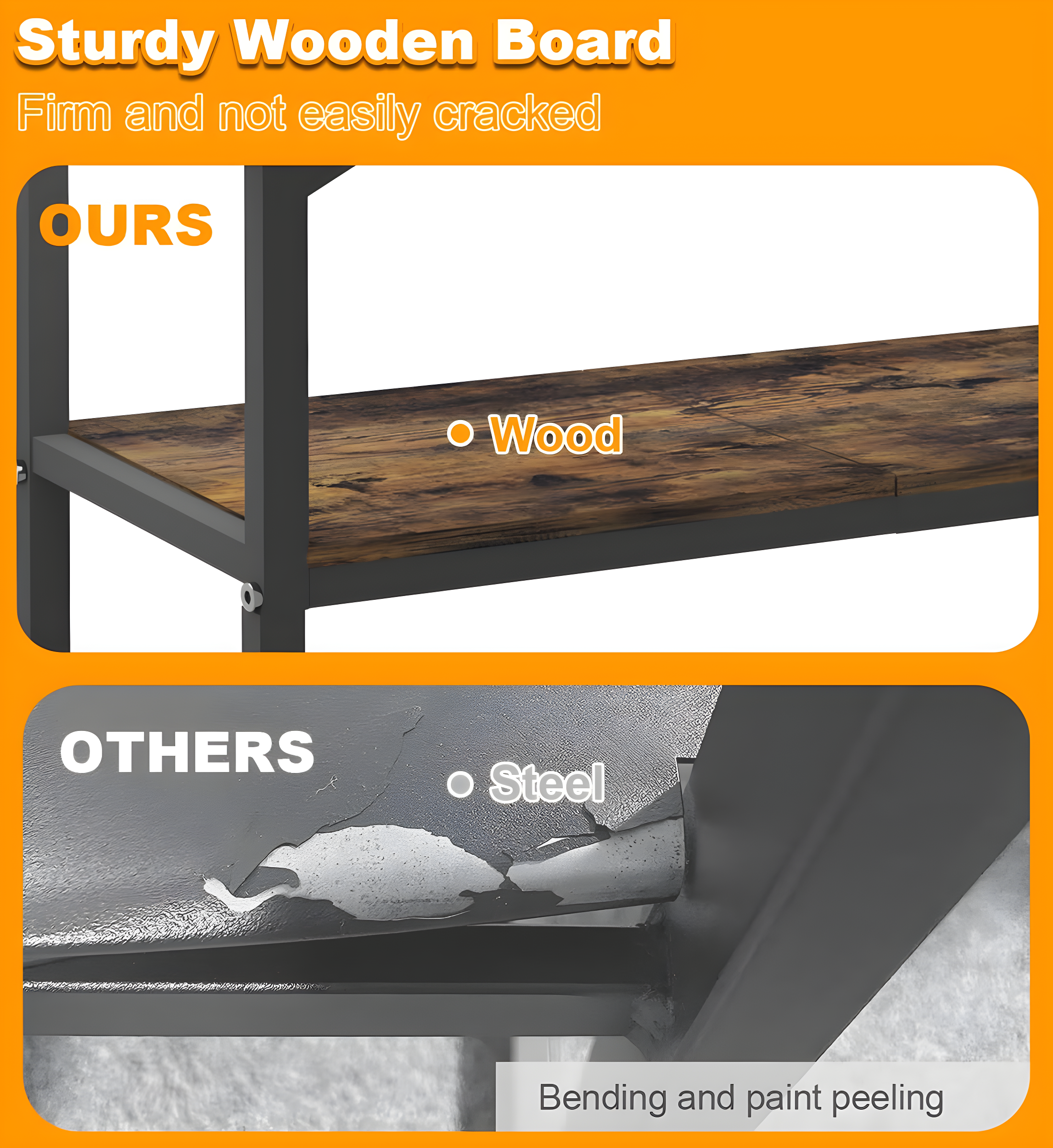 Tucker Murphy Pet™ 20 Gallon Fish Tank Stand, Upgraded Height Aquarium Stand Table With 2 Tiers Storage Shelf, Metal Reptile Breeder Turtle Terrarium Stand Rack, Black