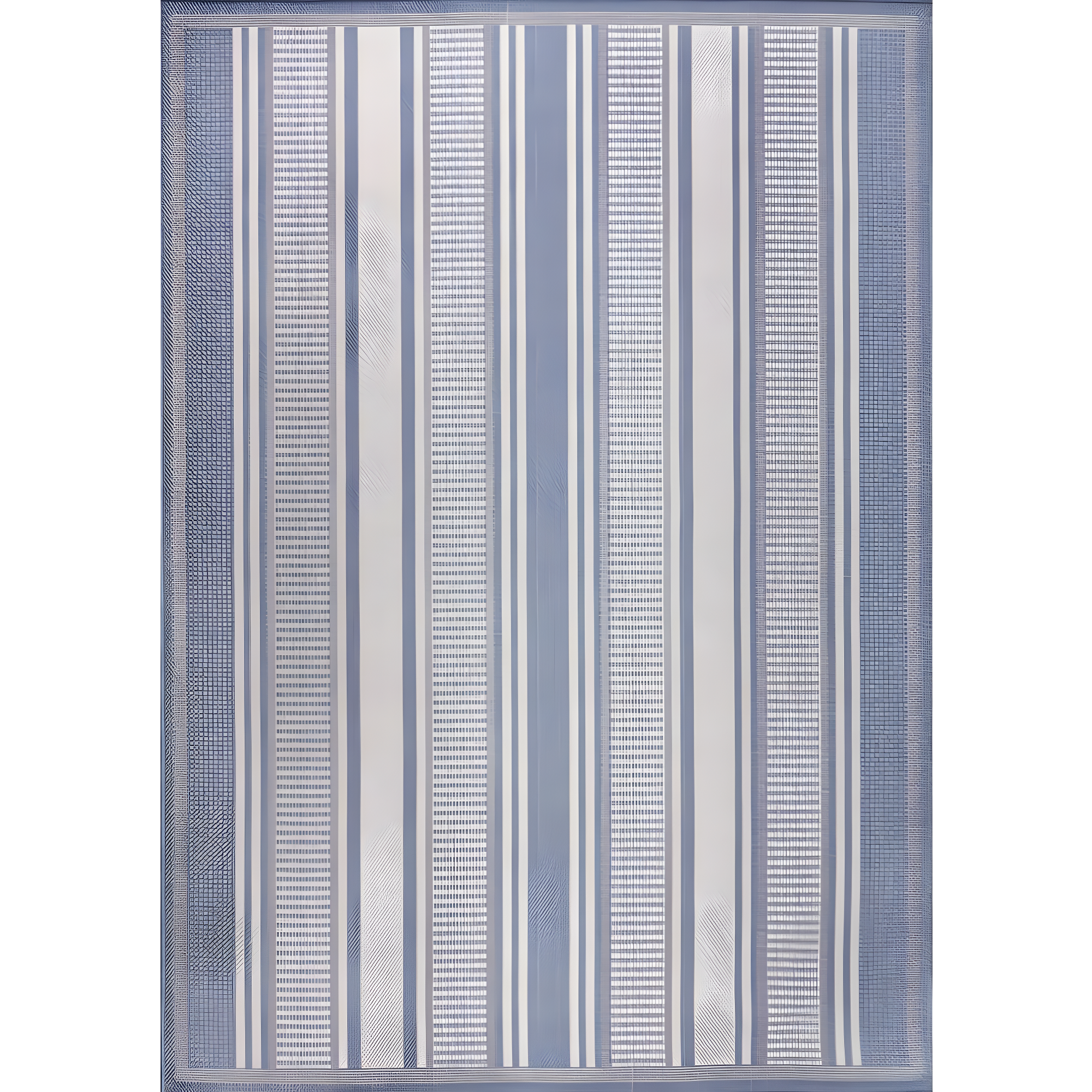 5' x 8' Haynes Modern Double Stripe Indoor/Outdoor Area Rug, Blue/Light Gray - JONATHAN Y