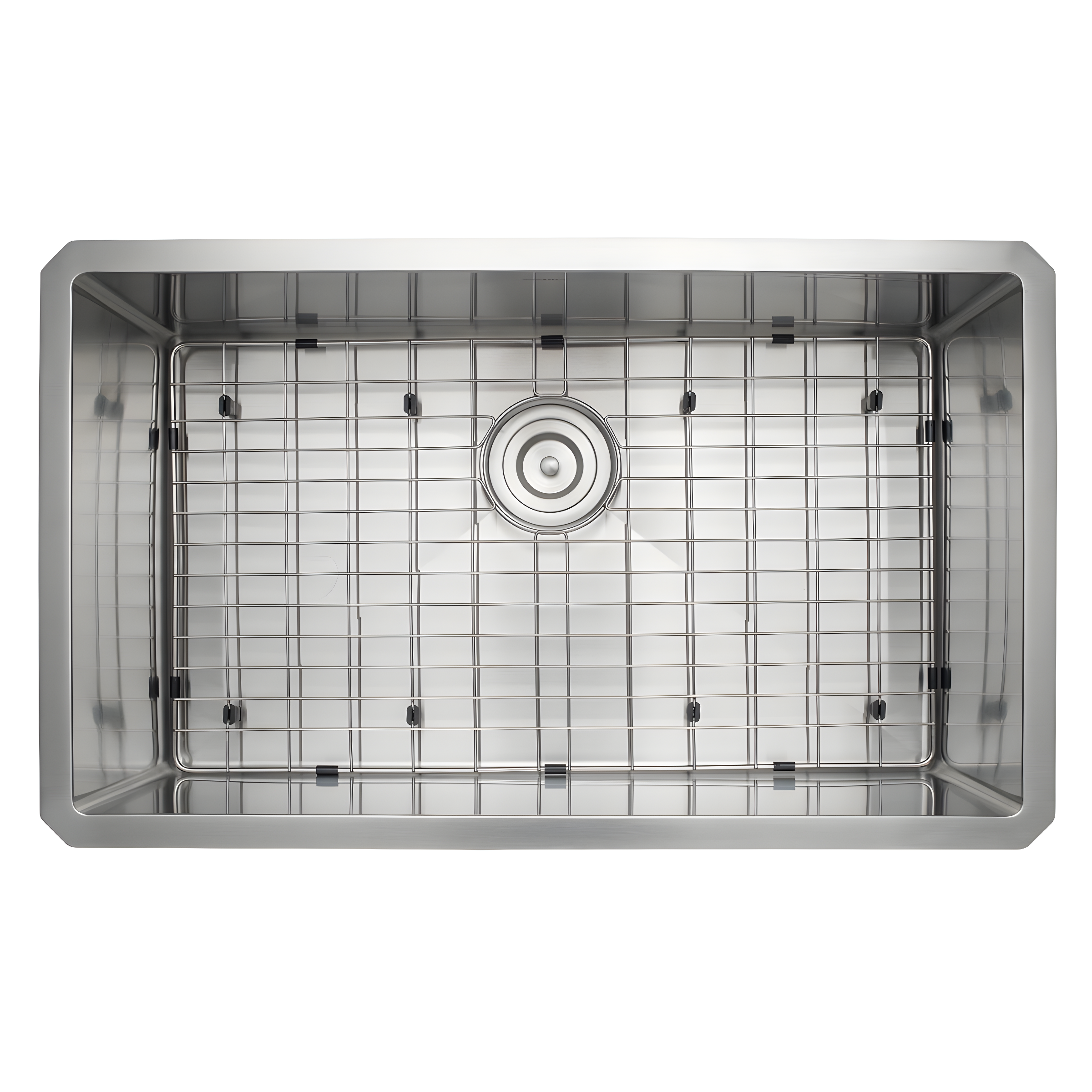Ancona Prestige Series Stainless Steel 30'' x 18'' Undermount Kitchen Sink with Grid and Strainer
