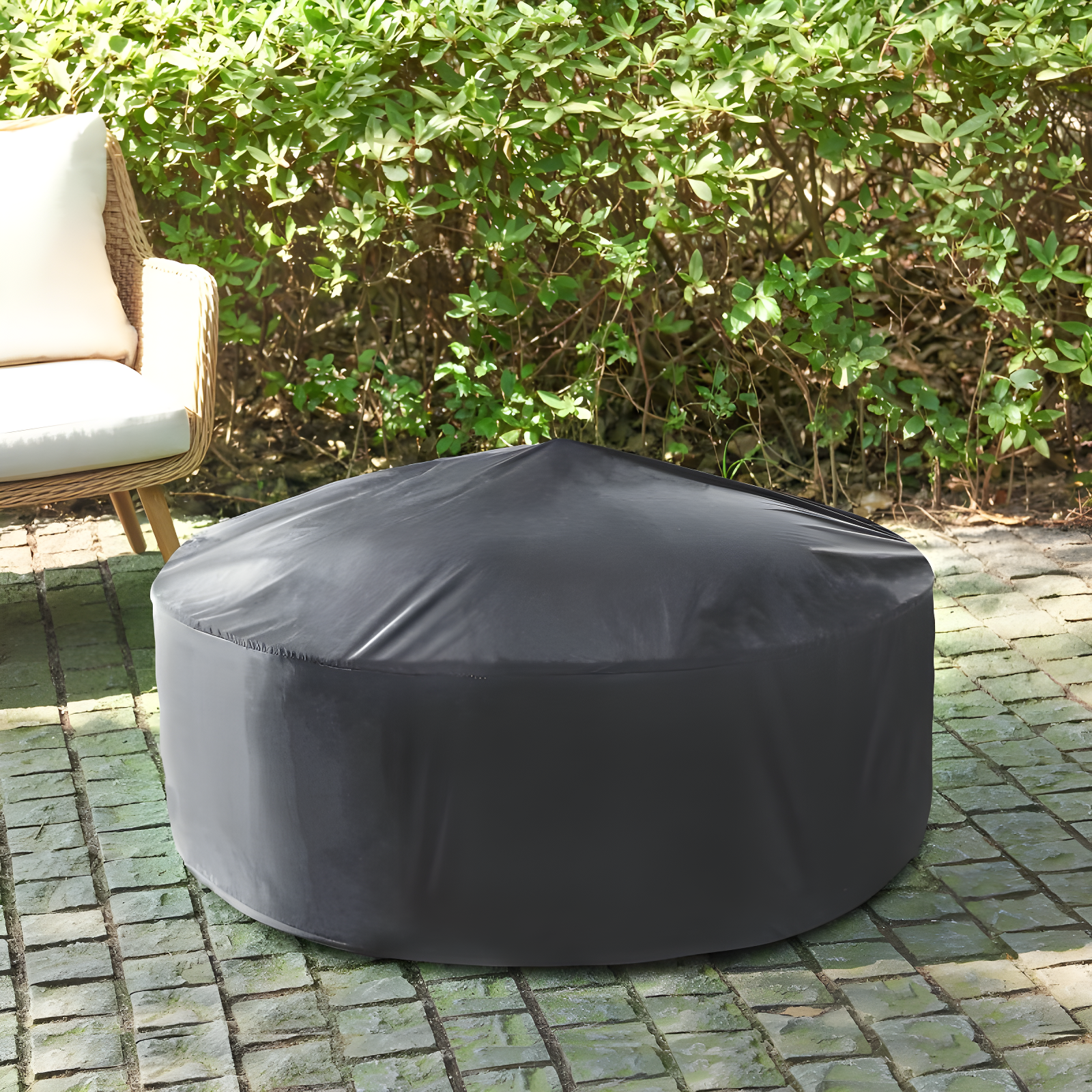 Ashland Firepit - Black - Crosley: Cast Iron Copper Finish, 35" Bowl, Mesh Guard, Poker Included