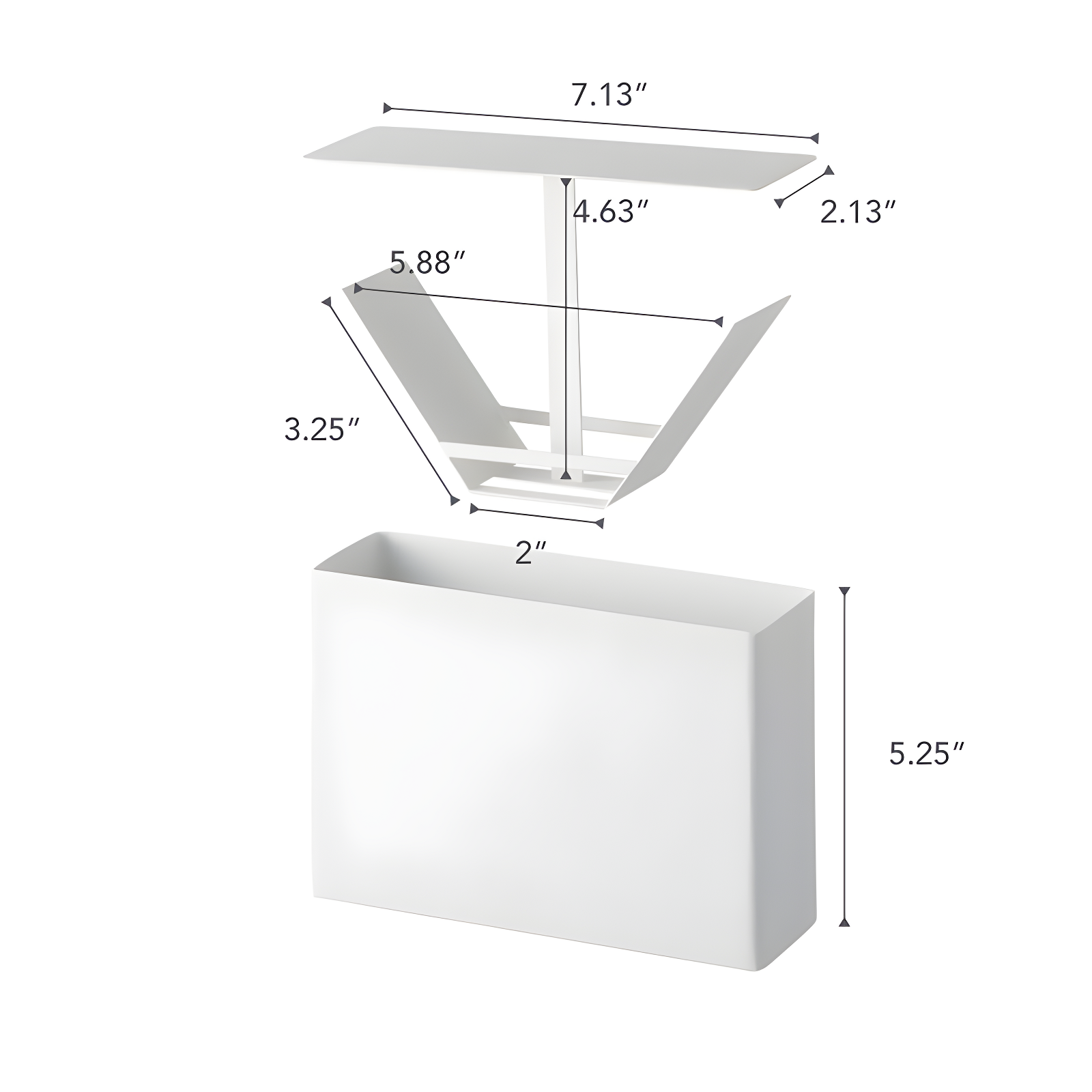 Yamazaki Home Yamazaki Home 02 Coffee Filter Case - Kitchen Storage Holder Container, Steel, Lid
