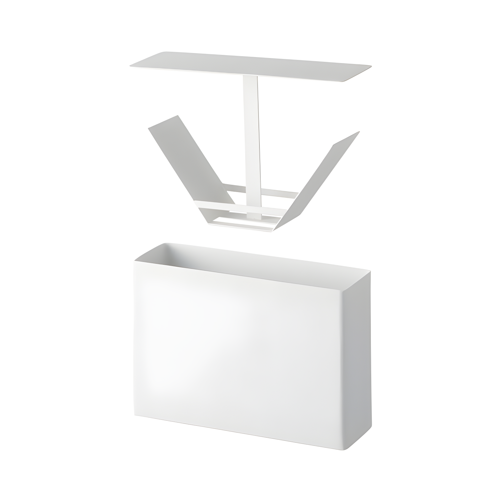 Yamazaki Home Yamazaki Home 02 Coffee Filter Case - Kitchen Storage Holder Container, Steel, Lid