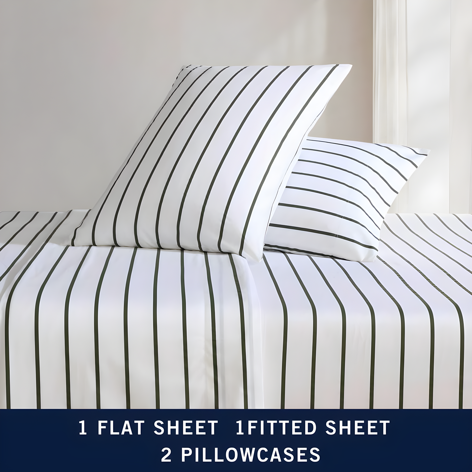 Nautica Printed Cotton Percale Sheet Sets