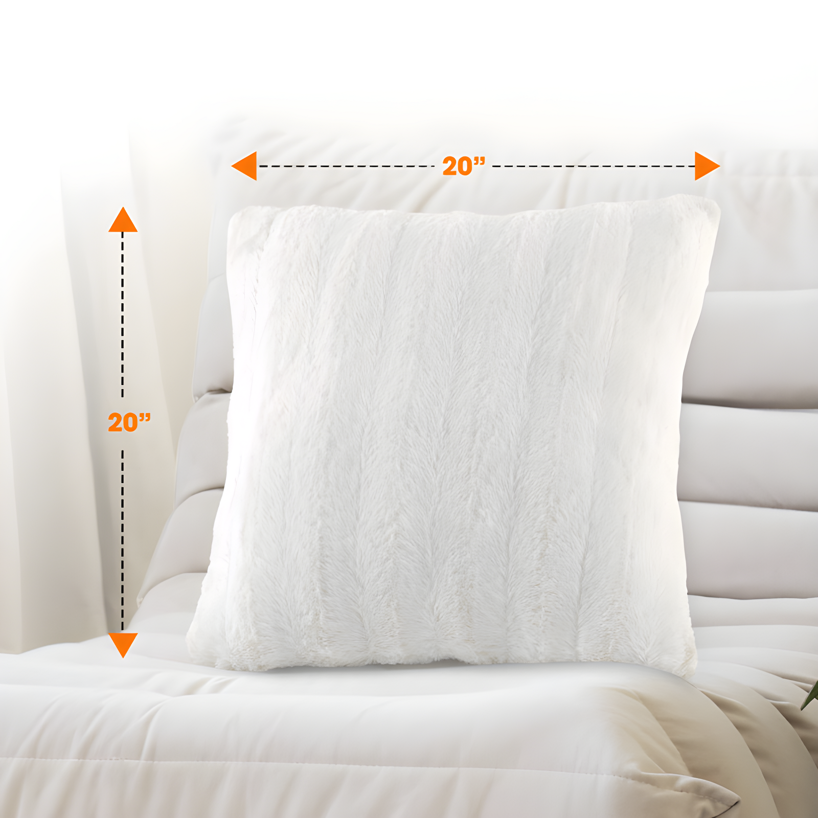Cheer Collection FRBIN Square Pillow Cover & Insert (Set of 2)