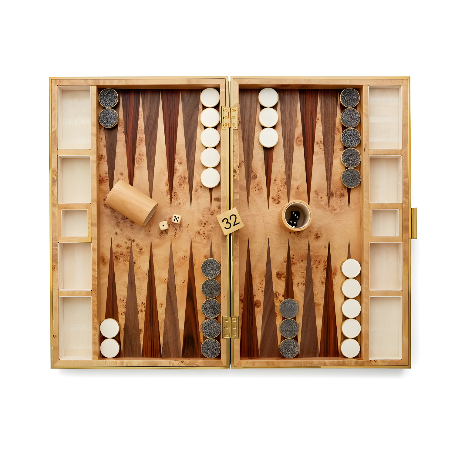 AERIN 21.4'' L Manufactured Wood Backgammon Game Set