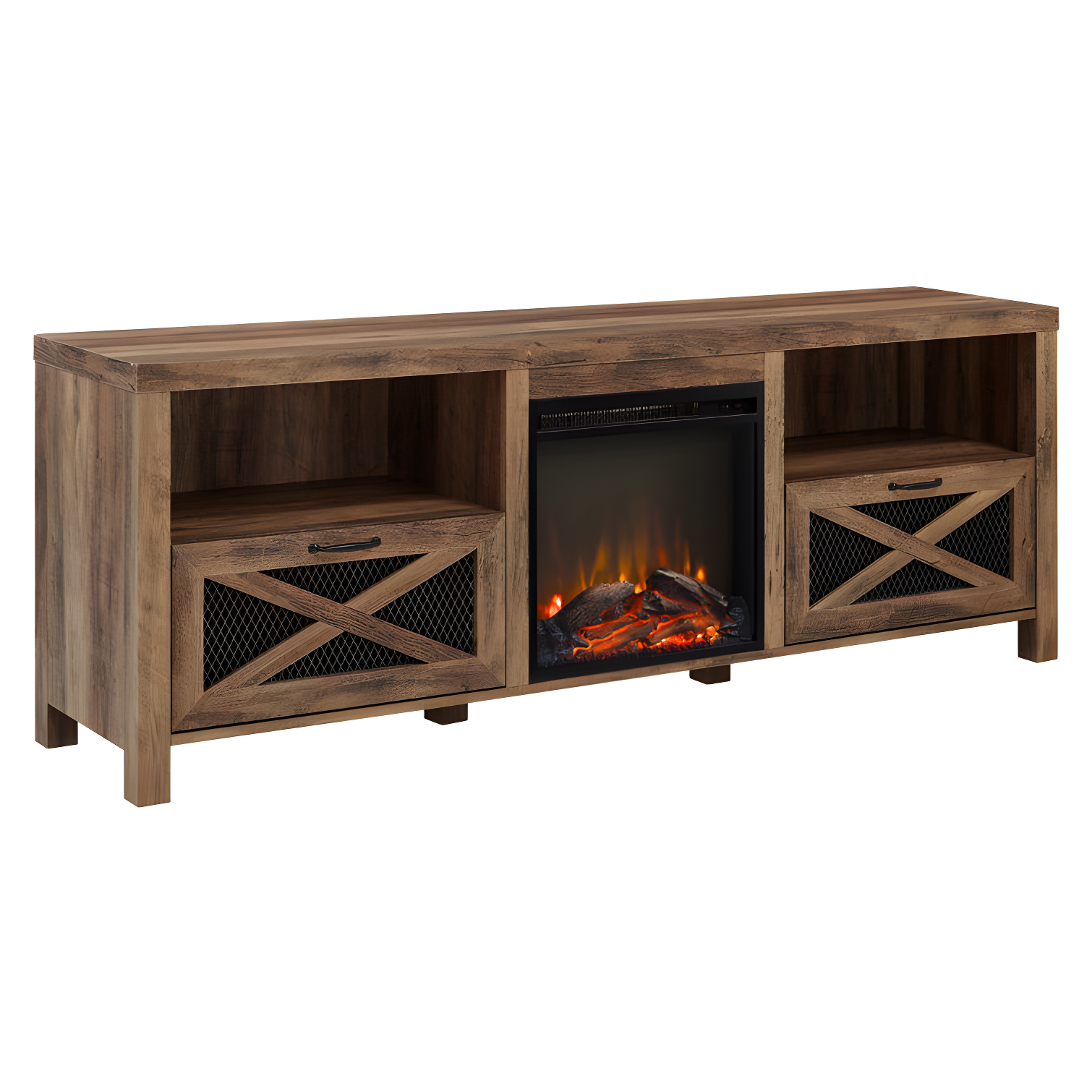 Tansey 70" Media Console with Electric Fireplace