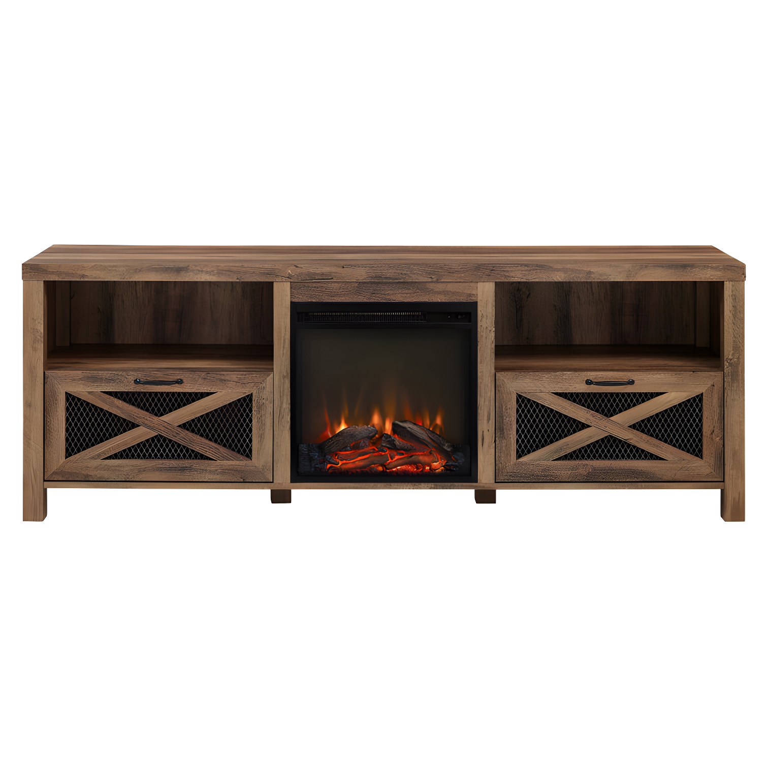 Tansey 70" Media Console with Electric Fireplace