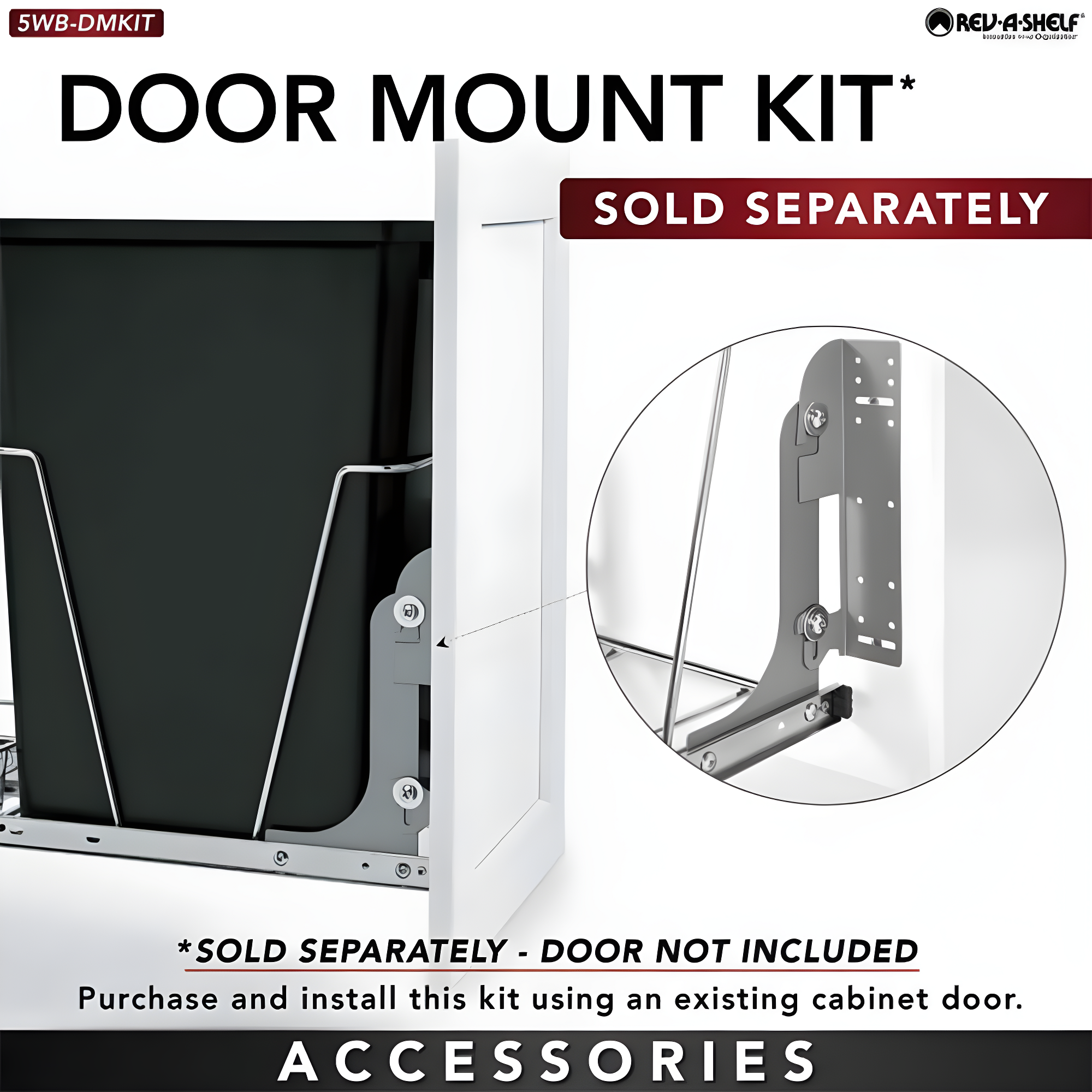 Rev-A-Shelf Double Sliding Pull-Out Waste Bin Containers