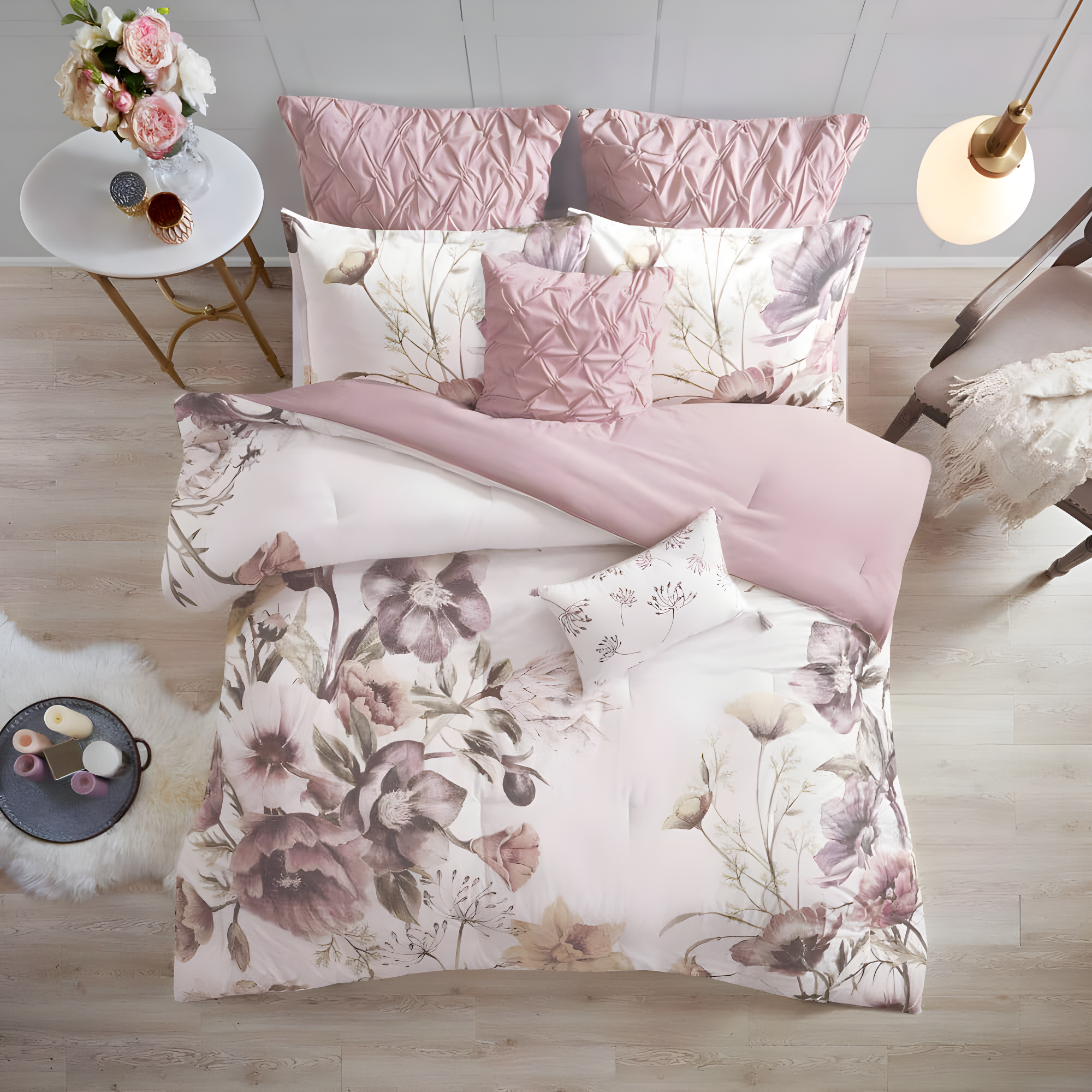 Madison Park Cassandra 8 Piece Cotton Comforter Set