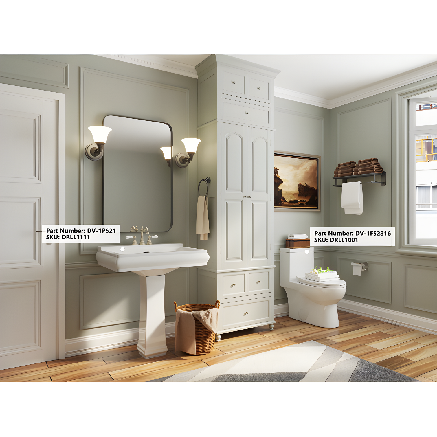 DeerValley Ally Dual-Flush Elongated One-Piece Toilet with Glazed Surface Modern Toilet with Comfort Seat Height  (Seat Included) DV-1F52816