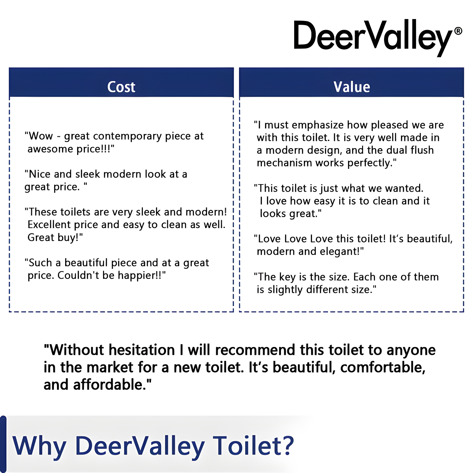 DeerValley Ally Dual-Flush Elongated One-Piece Toilet with Glazed Surface Modern Toilet with Comfort Seat Height  (Seat Included) DV-1F52816
