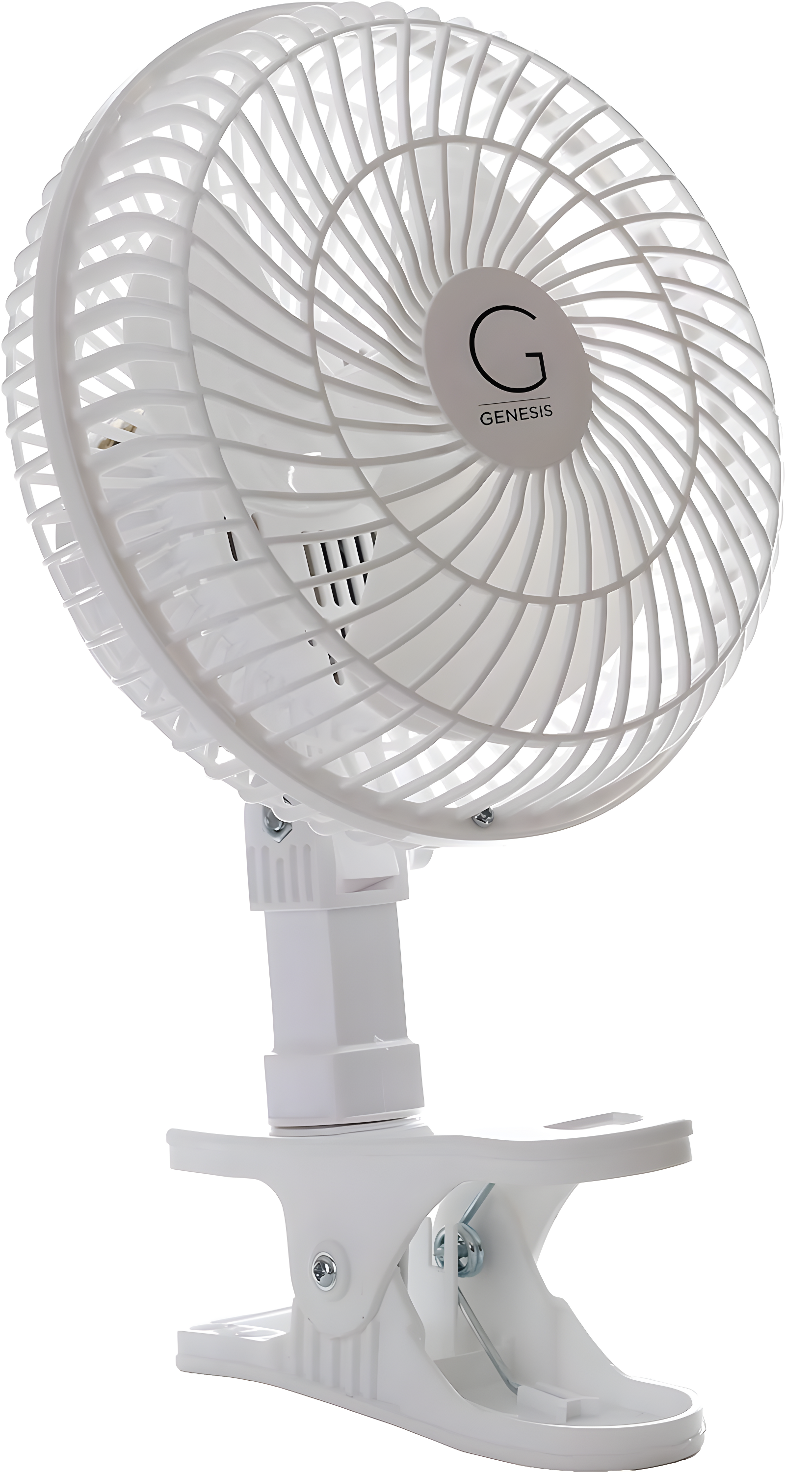 Genesis Indoor 5 in 2 speed Clip On Fans,Table Fans with A1CLIPFANWHITE, White
