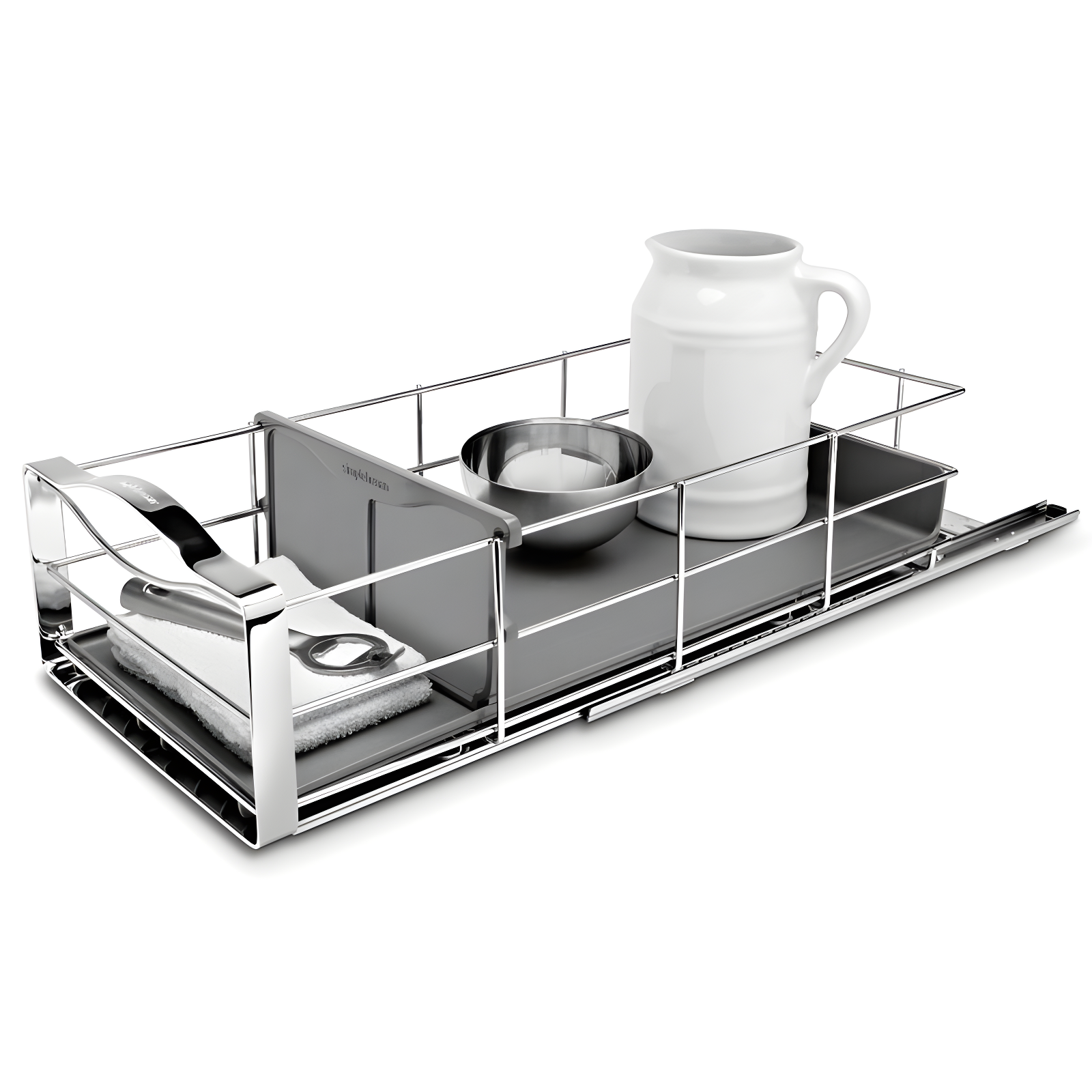 Simplehuman Pull-Out Cabinet Organizer, Heavy-Gauge Steel Frame
