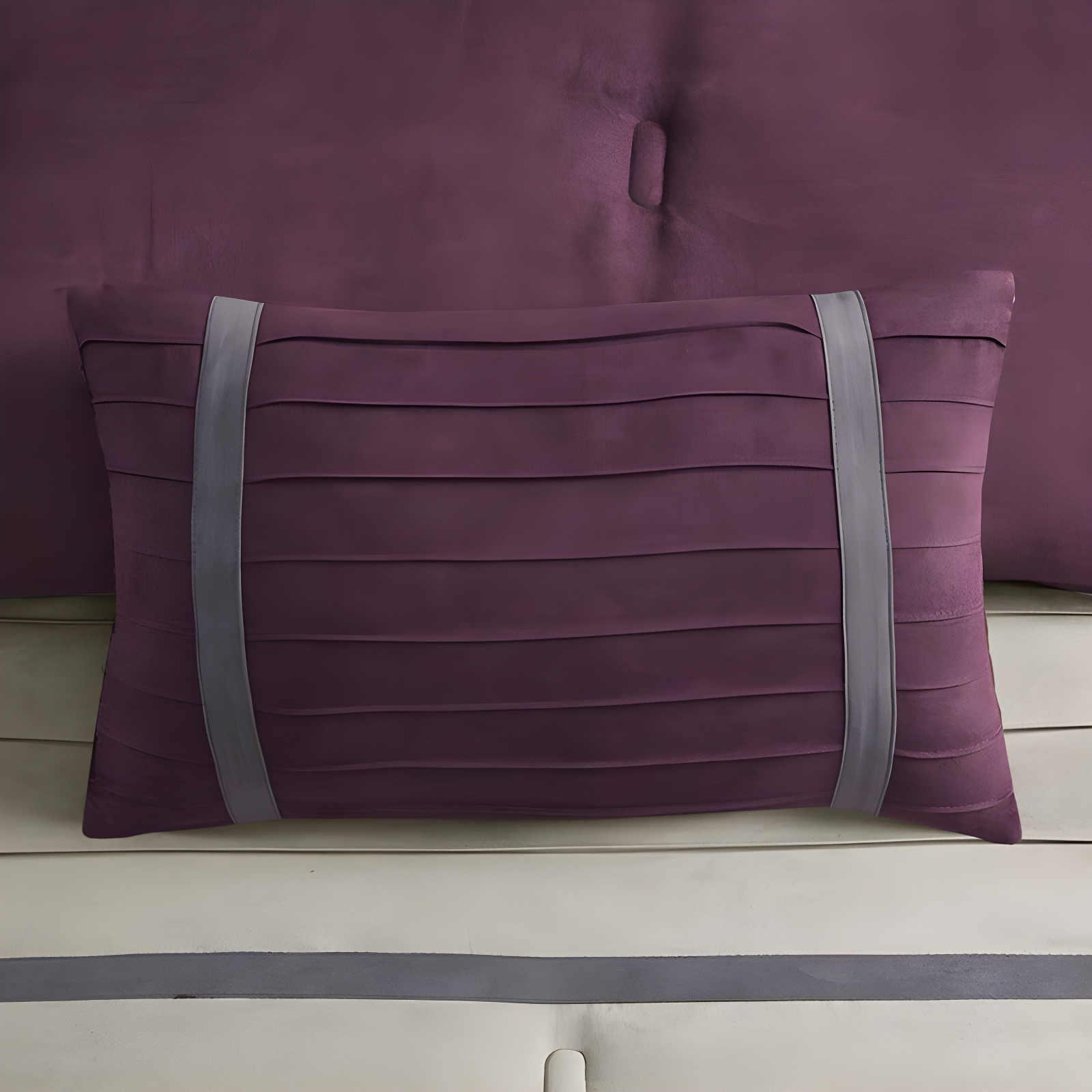 Palmer 7 PC Pieced Faux Suede Comforter Set