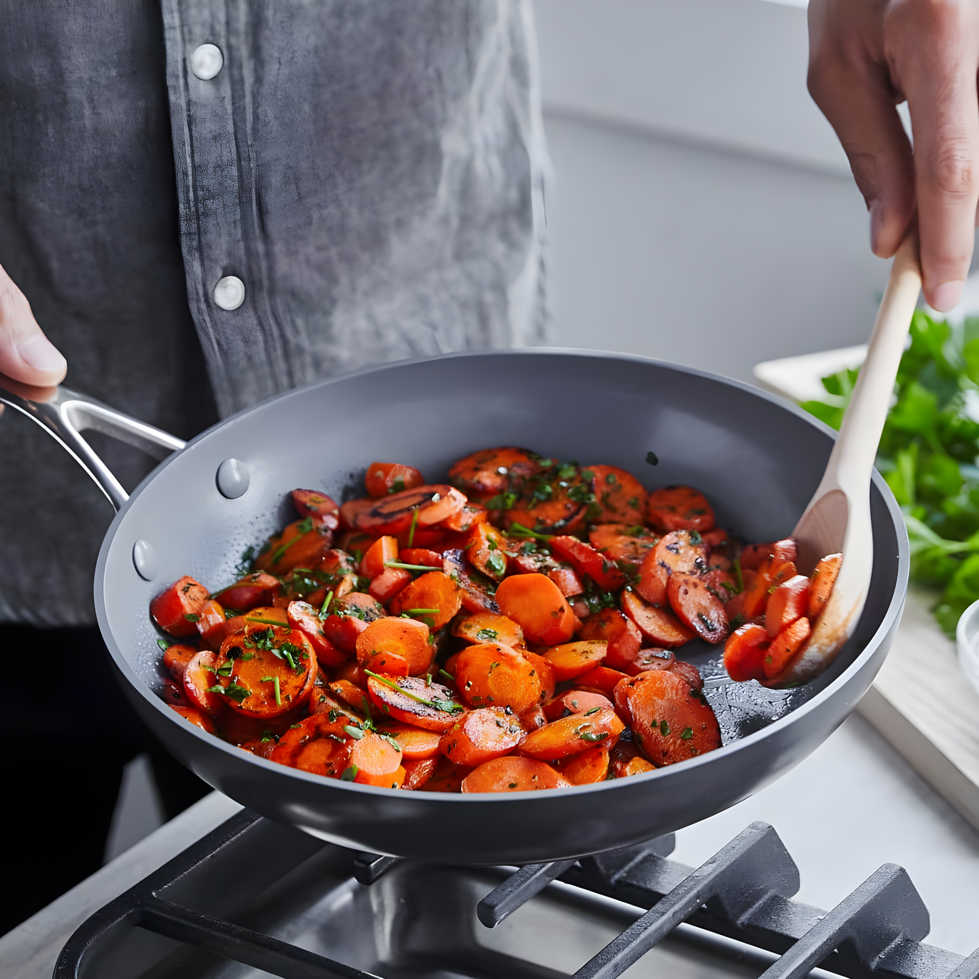 GreenPan GreenPan Valencia Pro Healthy Ceramic Nonstick Hard-Anodized Aluminum Frying Pan