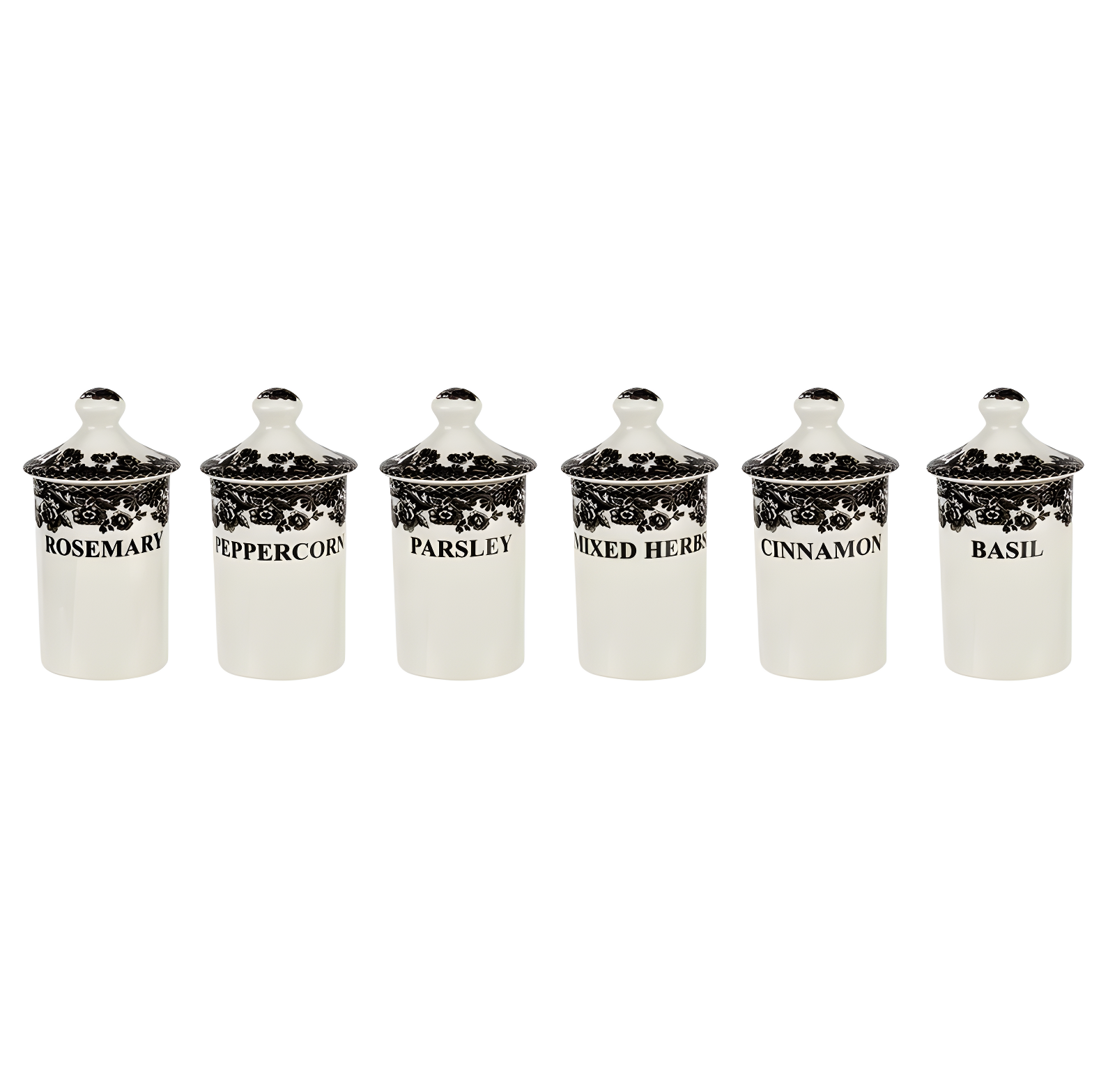 Spode Delamere Spice Jars (Set of 6)