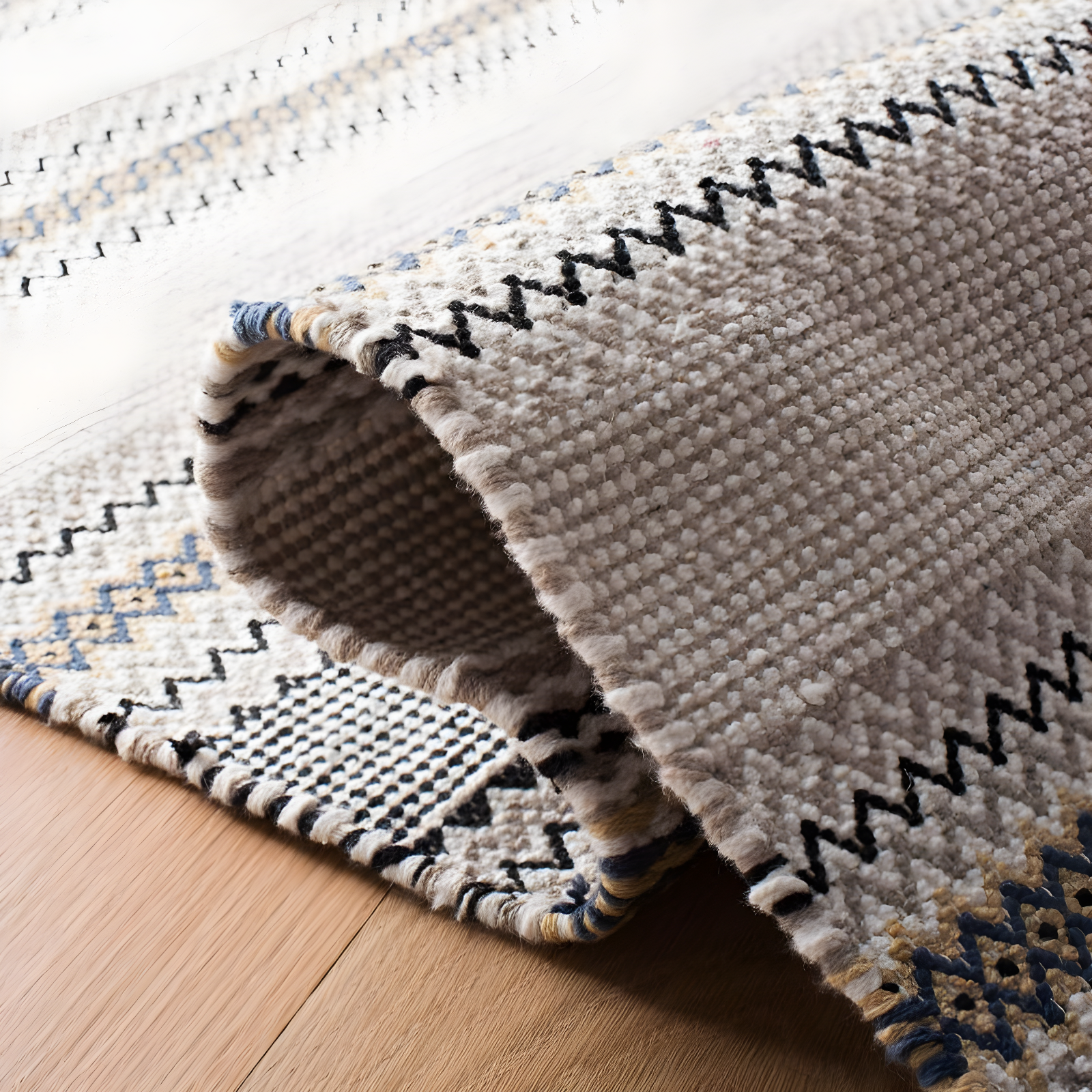 Montauk MTK536 Hand Woven Area Rug - Blue/Beige - 8'x10' - Safavieh.
