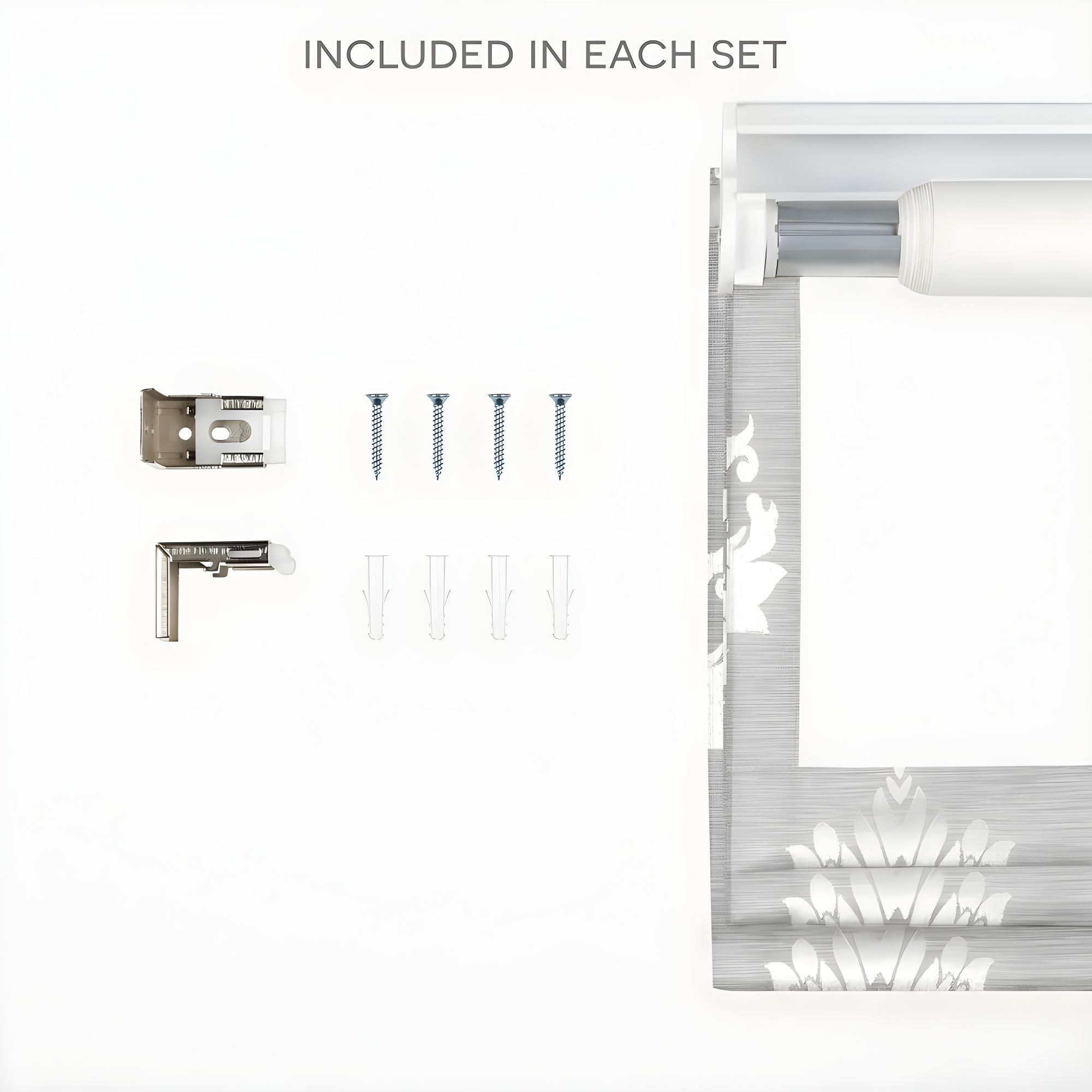 Amalgamated Textiles Exclusive Home Marseilles Damask 100% Blackout Roman Shade