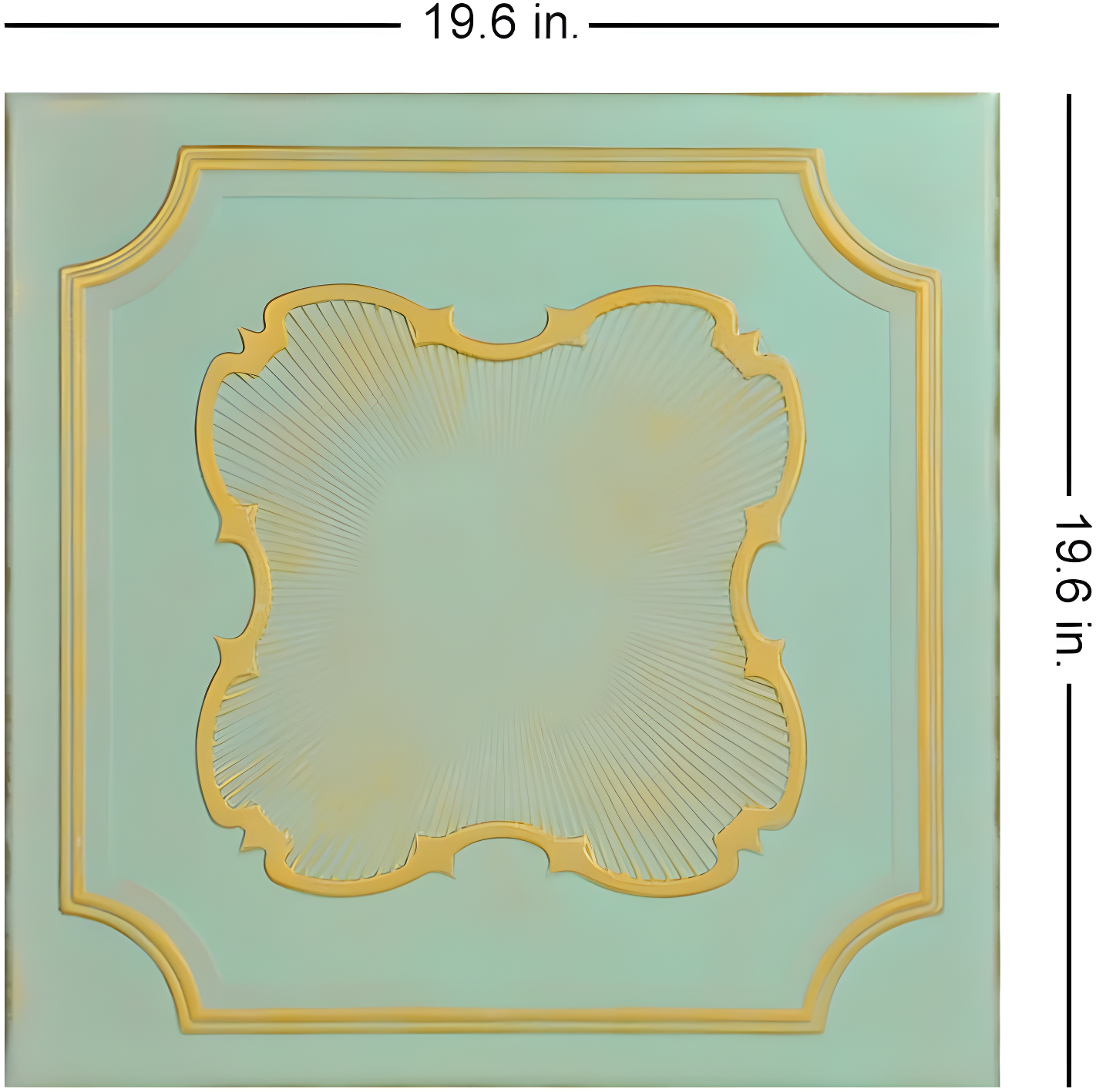 A La Maison Ceilings Coronado 1.6 ft. x 1.6 ft. Polystyrene Glue-up Ceiling Tile (Set of 48)