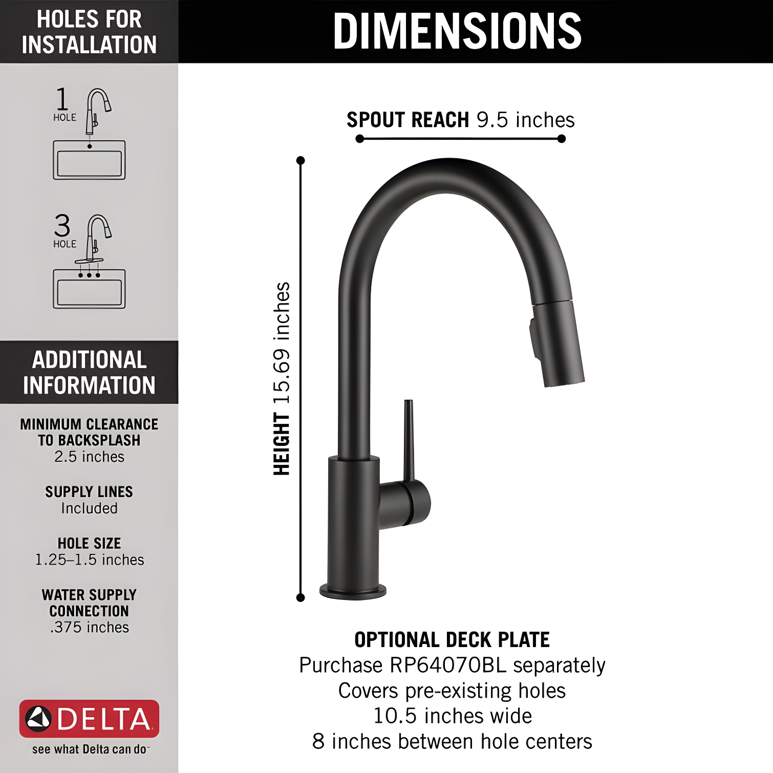 Trinsic Pull Down Sprayer Kitchen Sink Faucet, Single Handle Kitchen Faucet