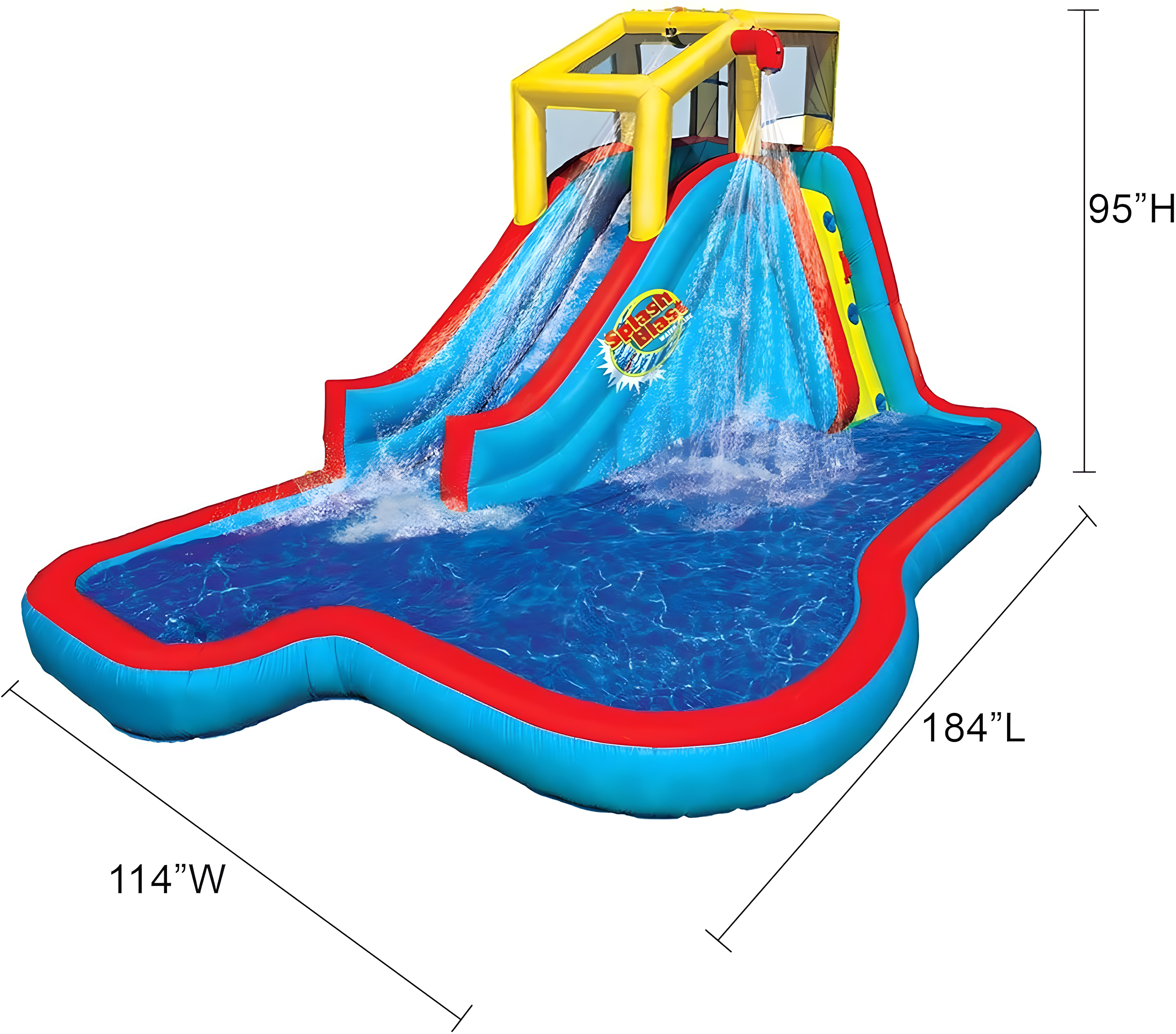 Banzai Slide N Soak Splash Park Inflatable Outdoor Kids Water Park Play Center & Reviews | Wayfair