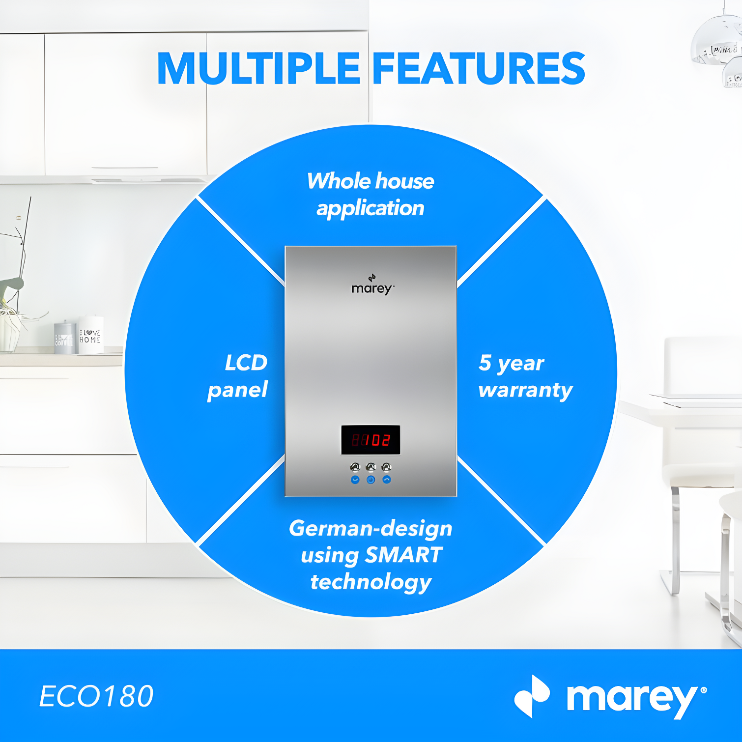 18kW/220 Volt 4.4 GPM Electric Tankless Water Heater