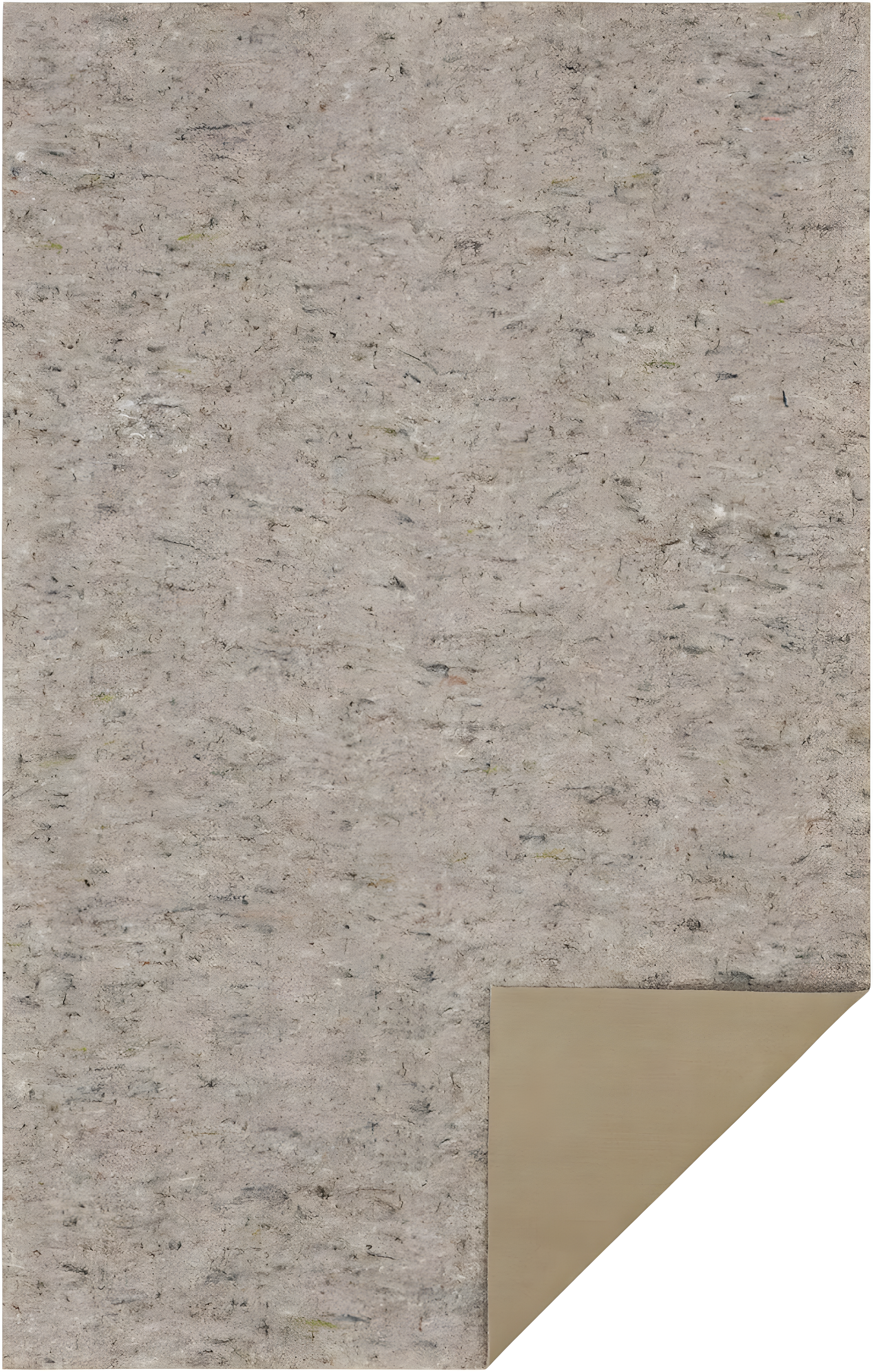 Mohawk 4'10" Round Premium Dual Surface Rug Pad Brown: Skid-Resistant, Polyester, Latex Backing, Gray