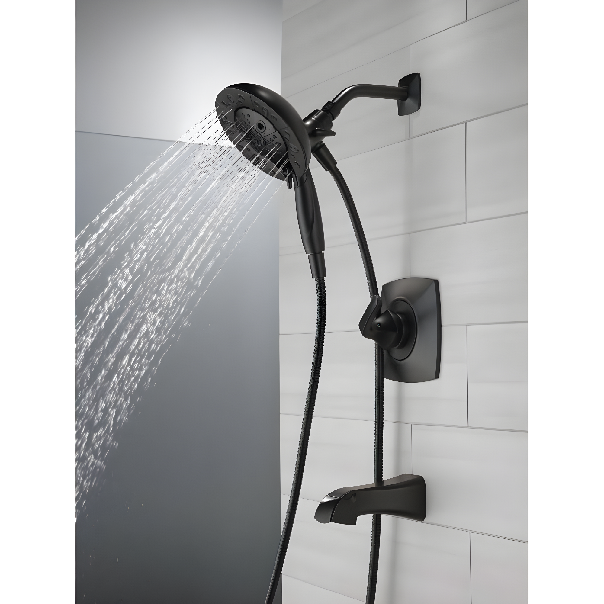 Vesna Single-Function Tub Shower Faucet Set, Shower Trim Kit with In2ition Shower Head and Valve
