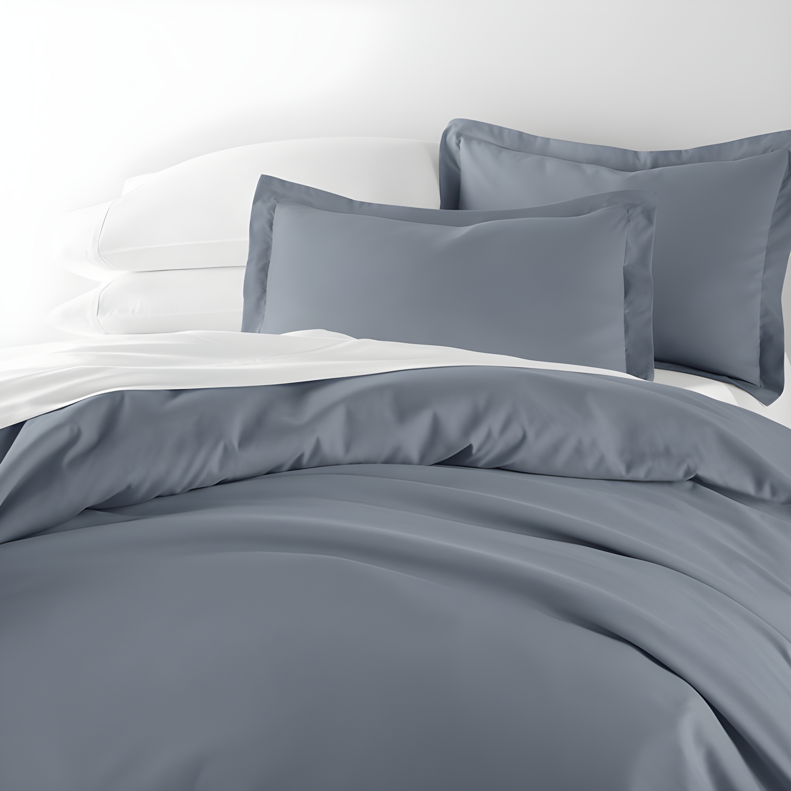 Duvet Cover Set Super Soft Microfiber Bedding in Solid Colors