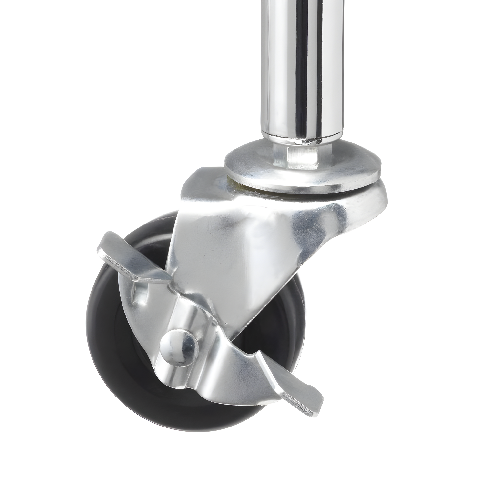 Whitmor Supreme 5-Tier Cart - Rolling Utility Organizer - Chrome - 14.25" x 30.125" x 60.375"