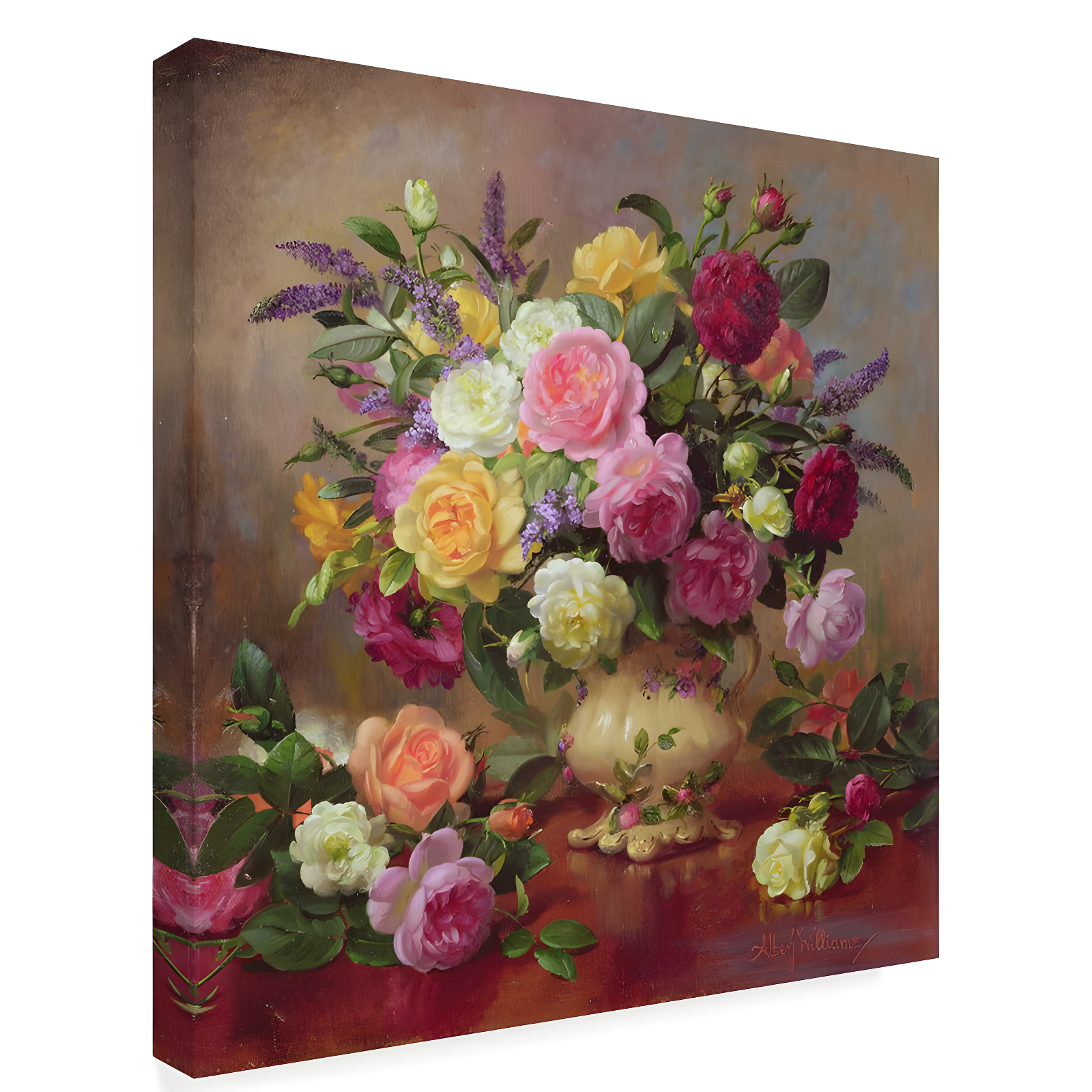 Trademark Fine Art Albert Williams " Roses From A Victorian Garden "