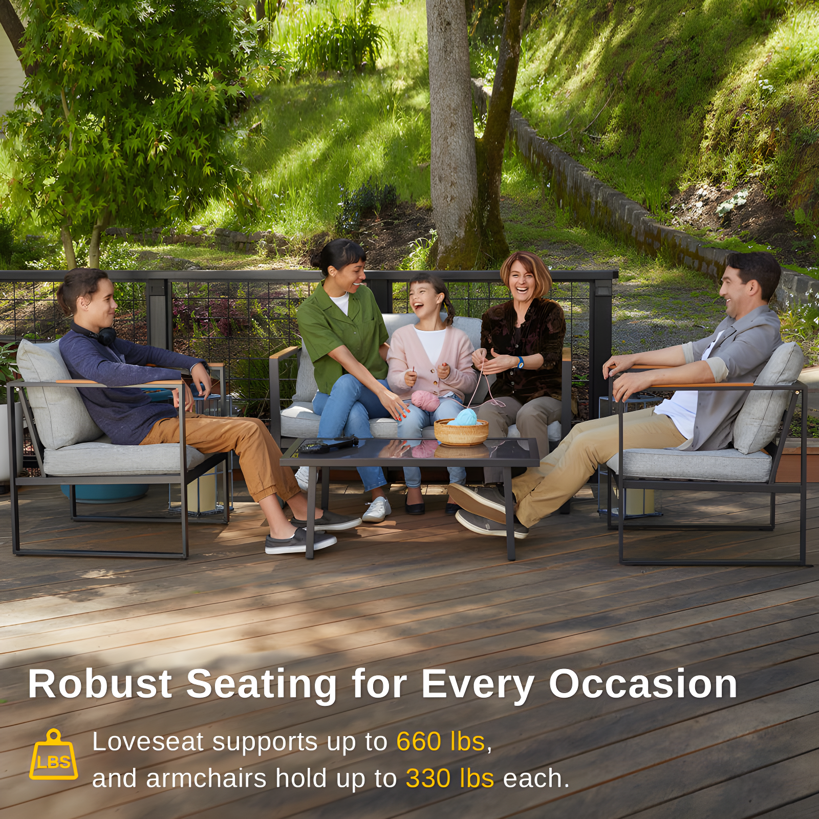 EAST OAK 4-piece sofa set