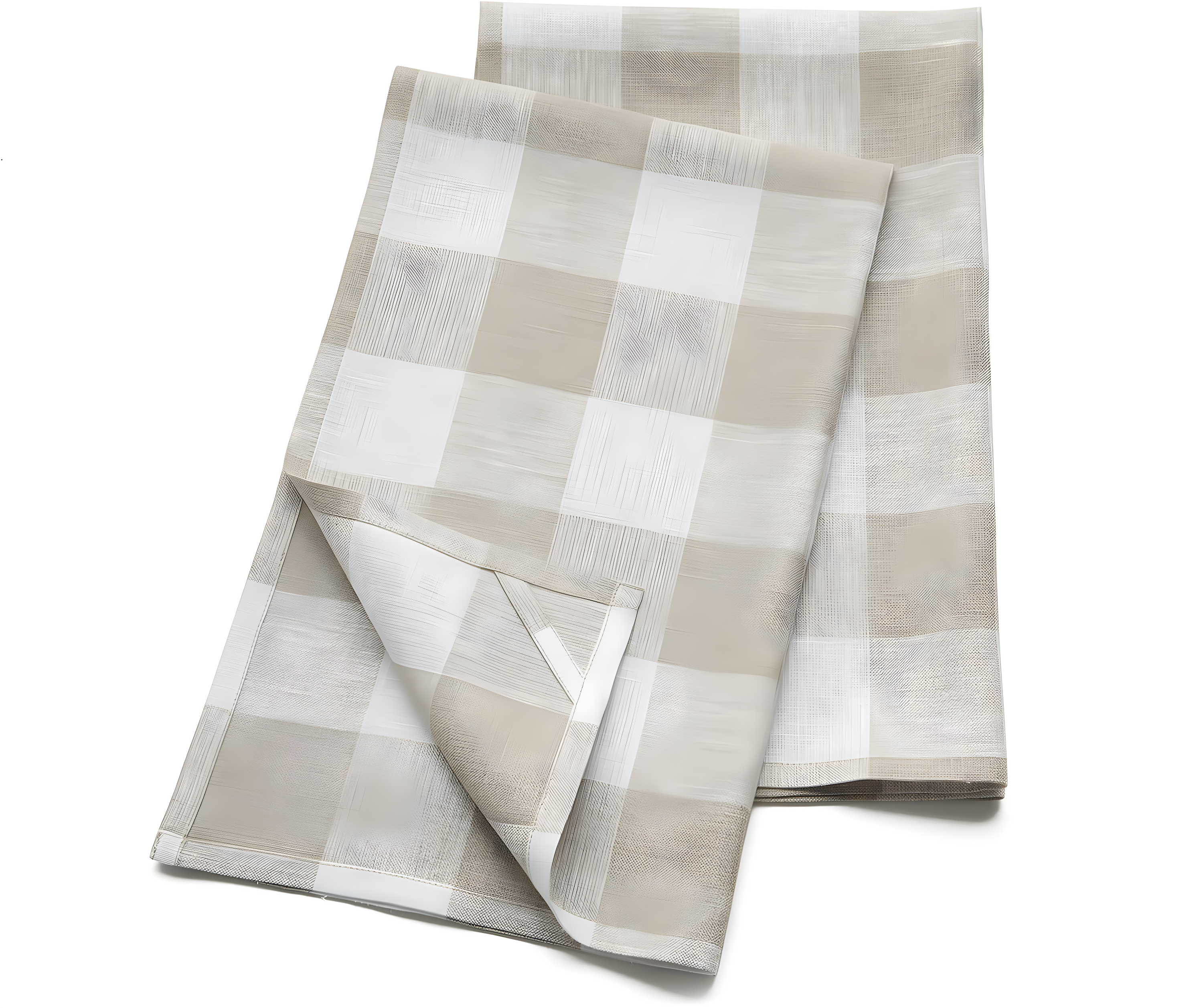 Solino Home Buffalo Checks - 100% Pure Linen Kitchen Towel (Set of 2)