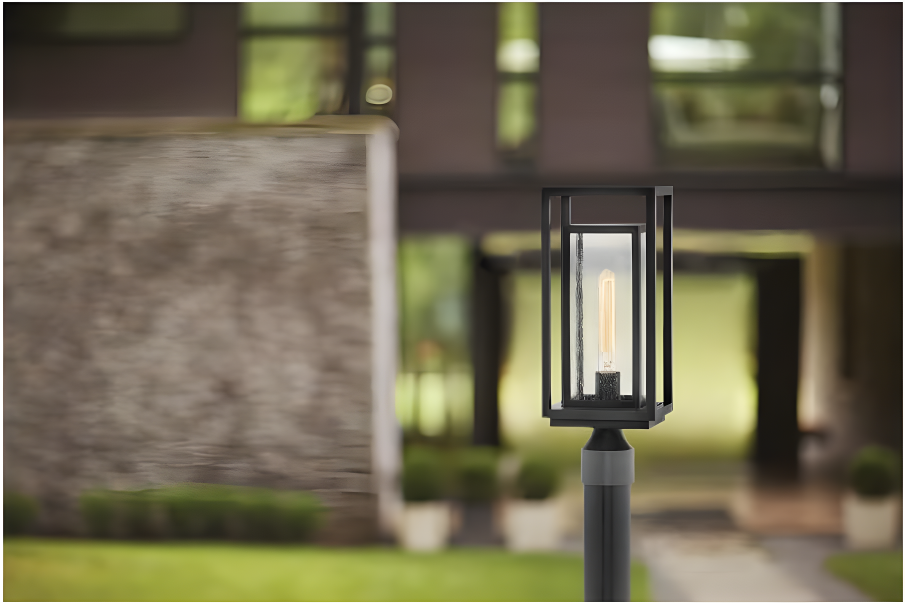 Hinkley Republic Black 1 - Light 17" H Hardwired Lantern Head