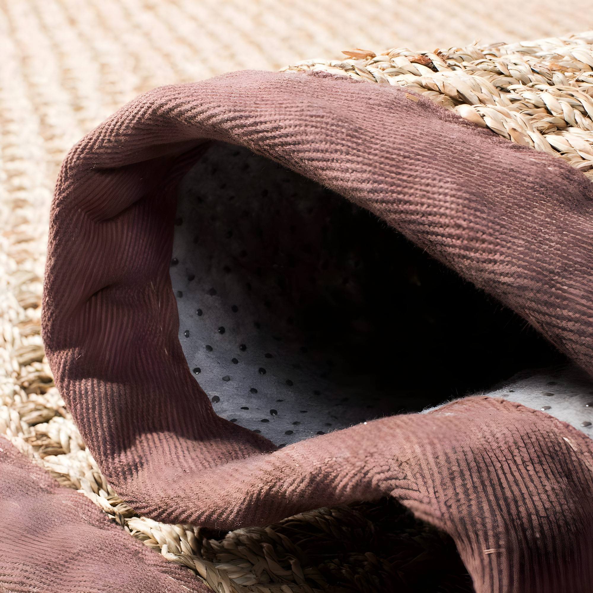 Natural Fiber NF114 Power Loomed Indoor Area Rug - Natural/Dark Brown - 4'x6' - Safavieh.