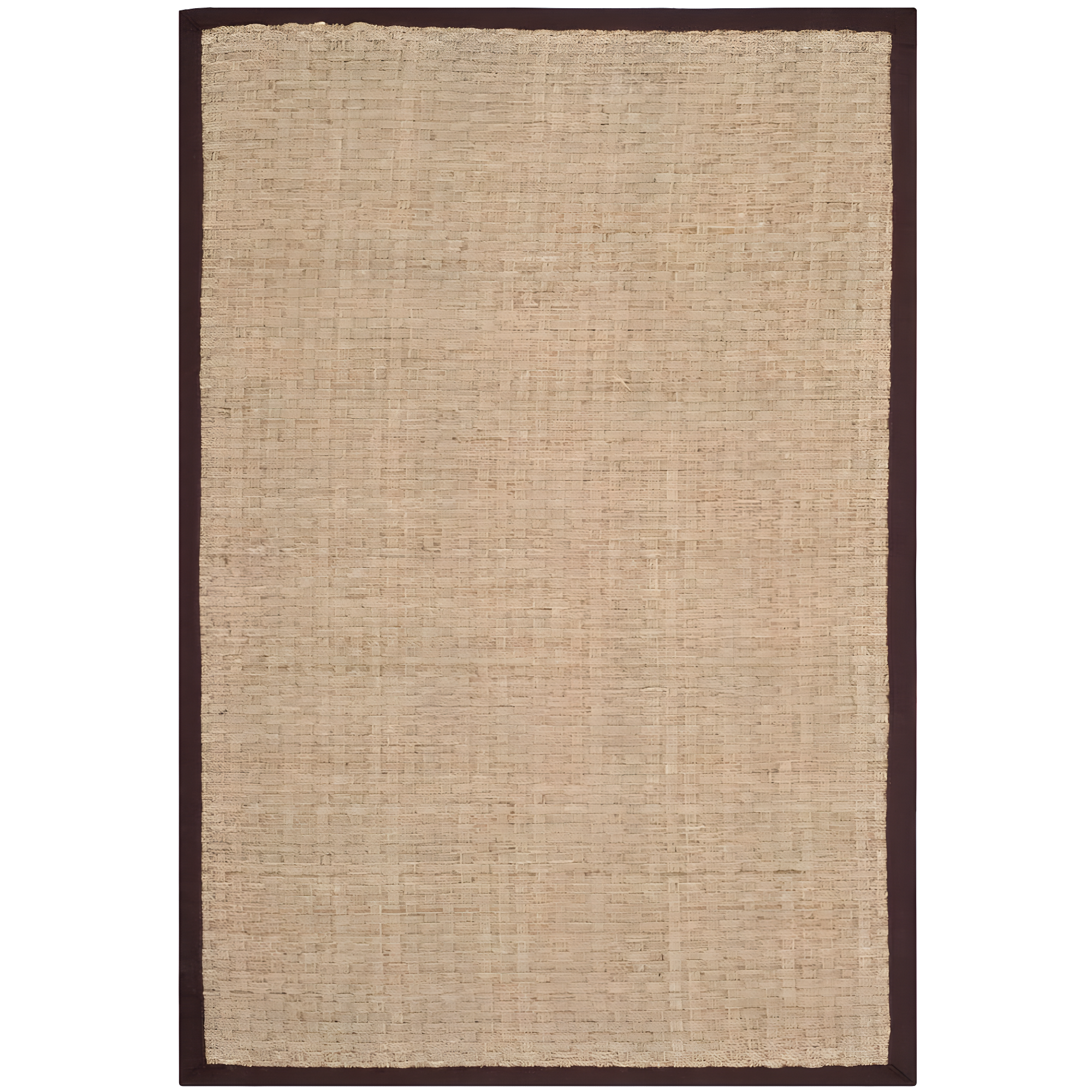 Natural Fiber NF114 Power Loomed Indoor Area Rug - Natural/Dark Brown - 4'x6' - Safavieh.