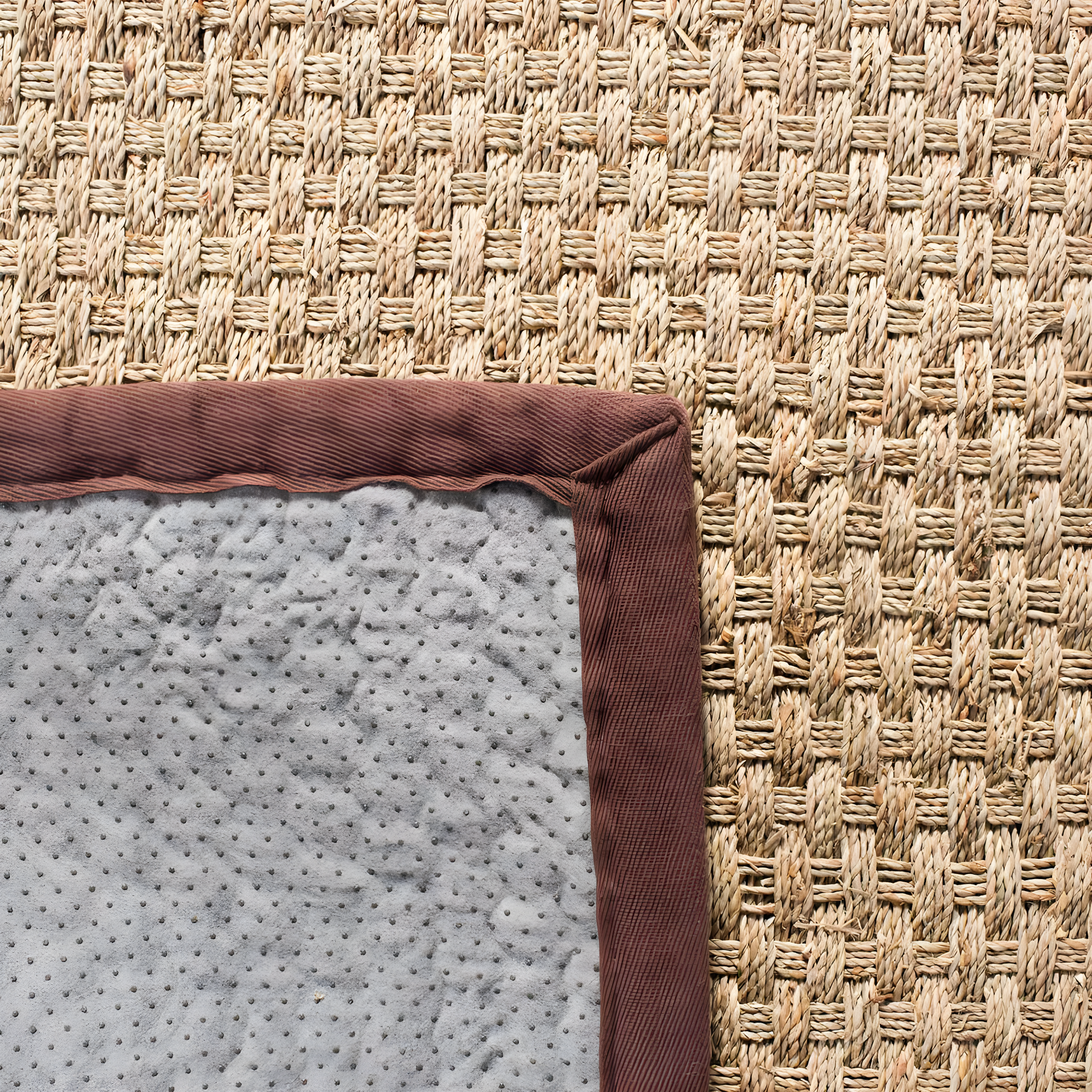 Natural Fiber NF114 Power Loomed Indoor Area Rug - Natural/Dark Brown - 4'x6' - Safavieh.