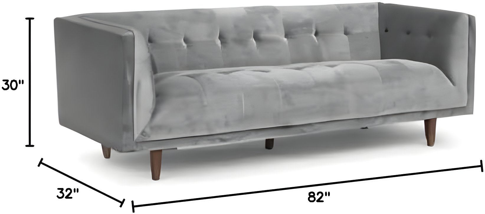 George 82'' Upholstered Sofa