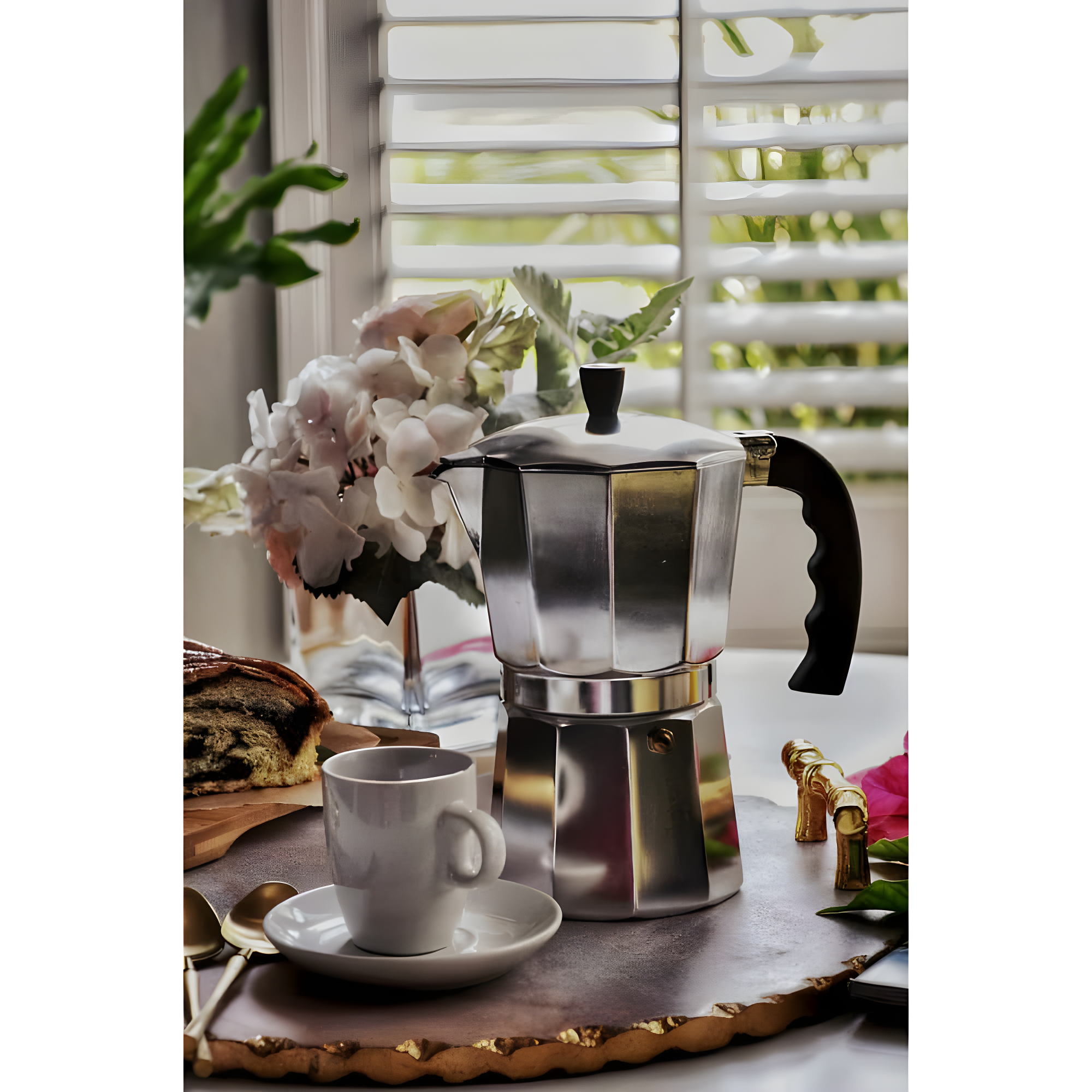 IMUSA Aluminum 6 Cup Coffeemaker In Silver