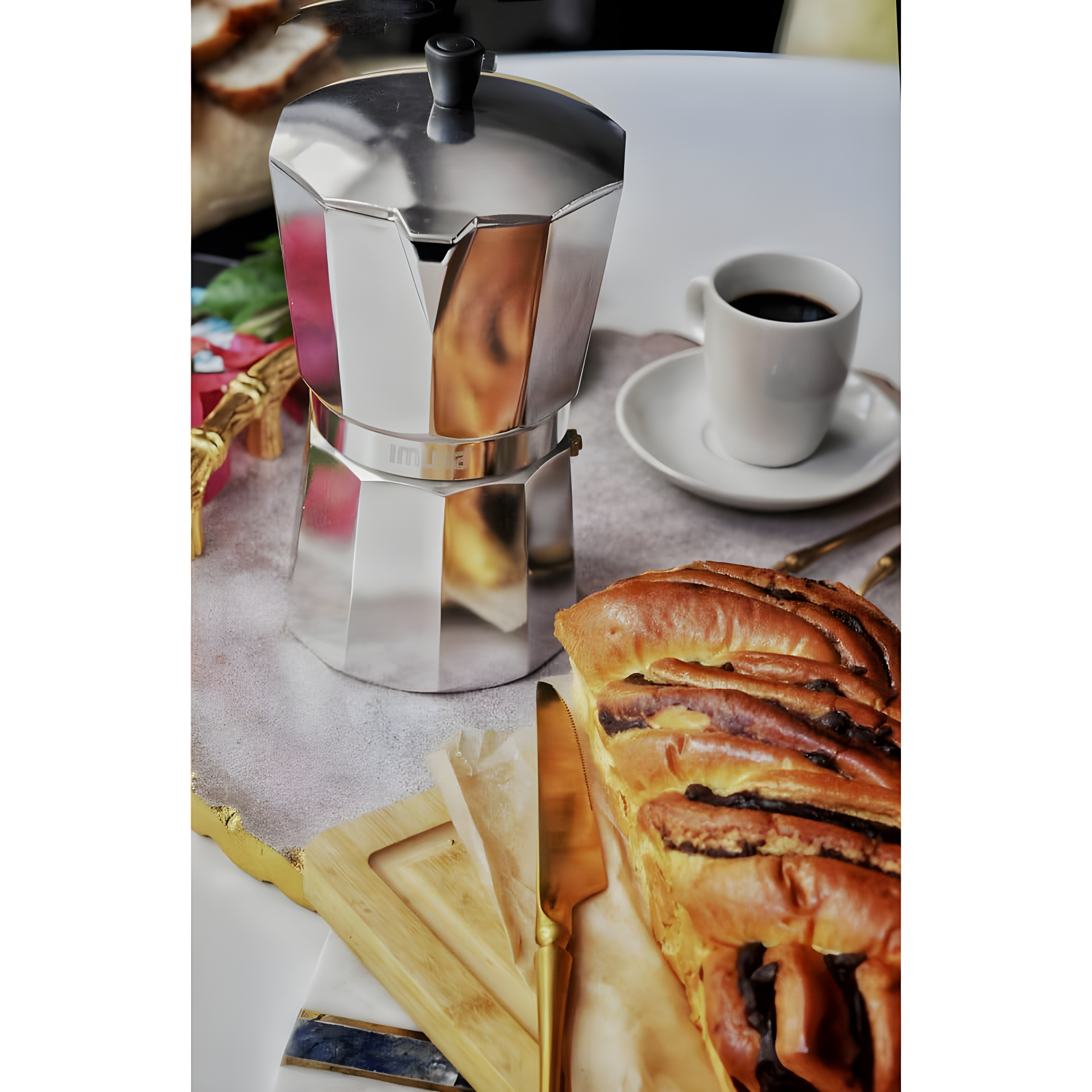 IMUSA Aluminum 6 Cup Coffeemaker In Silver