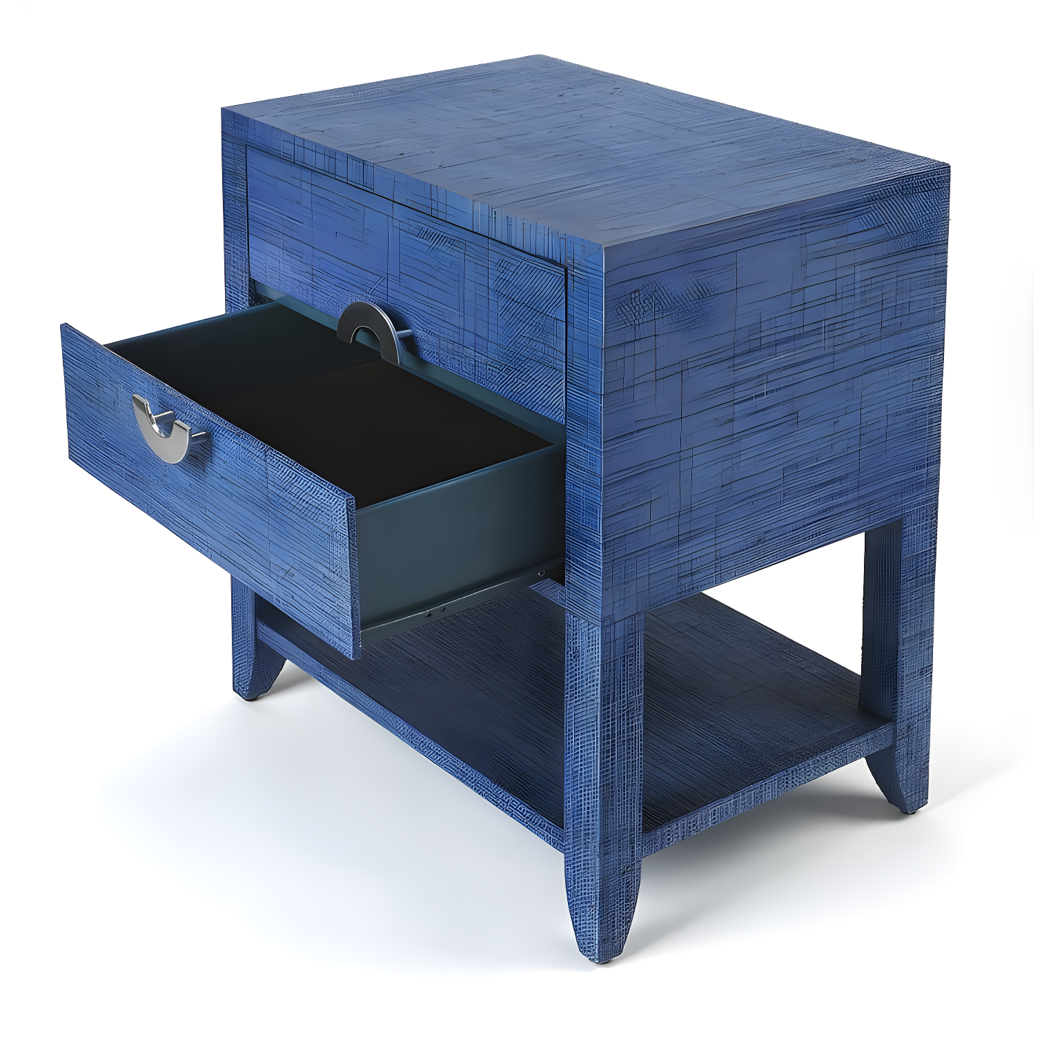 Butler Specialty Amelle Raffia End Table In Blue