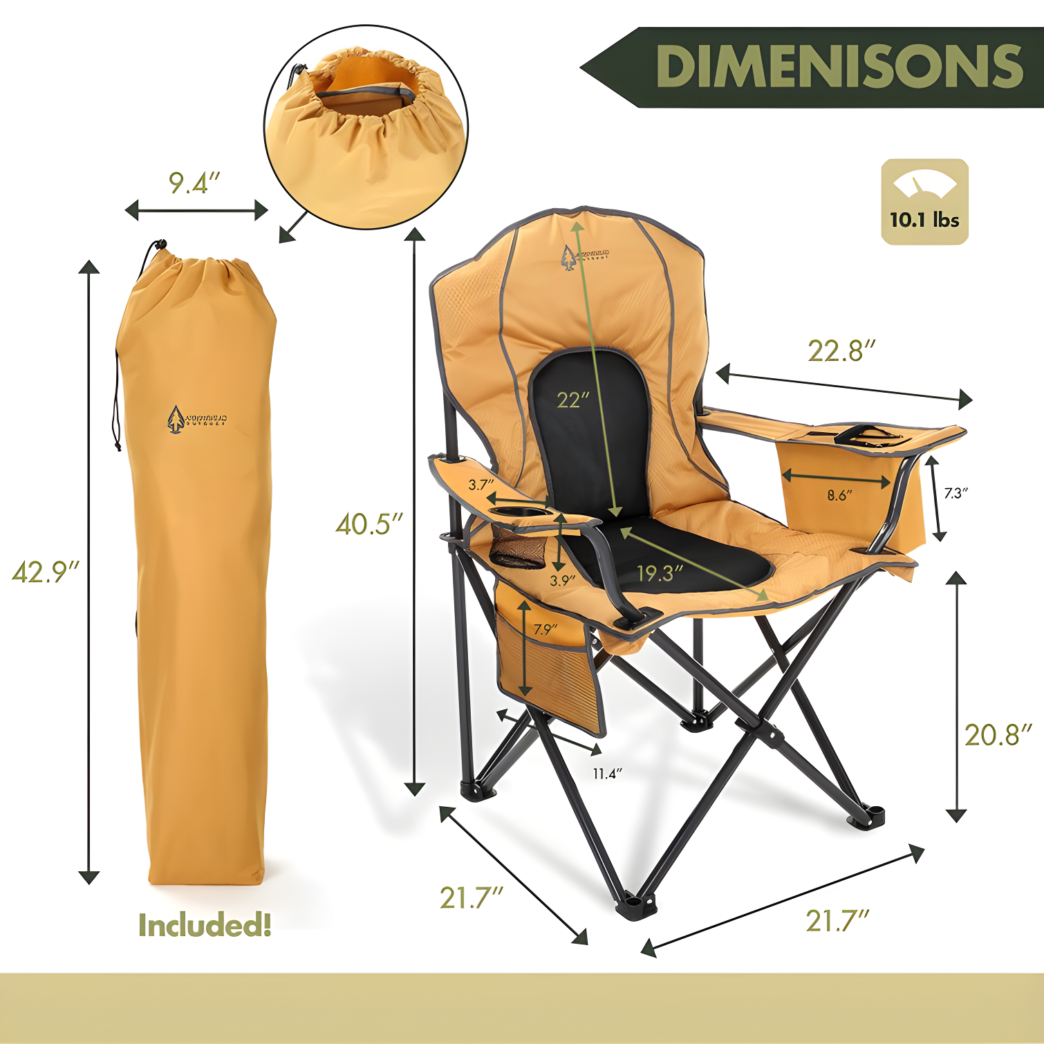 ARROWHEAD Outdoor Folding Camping Chair