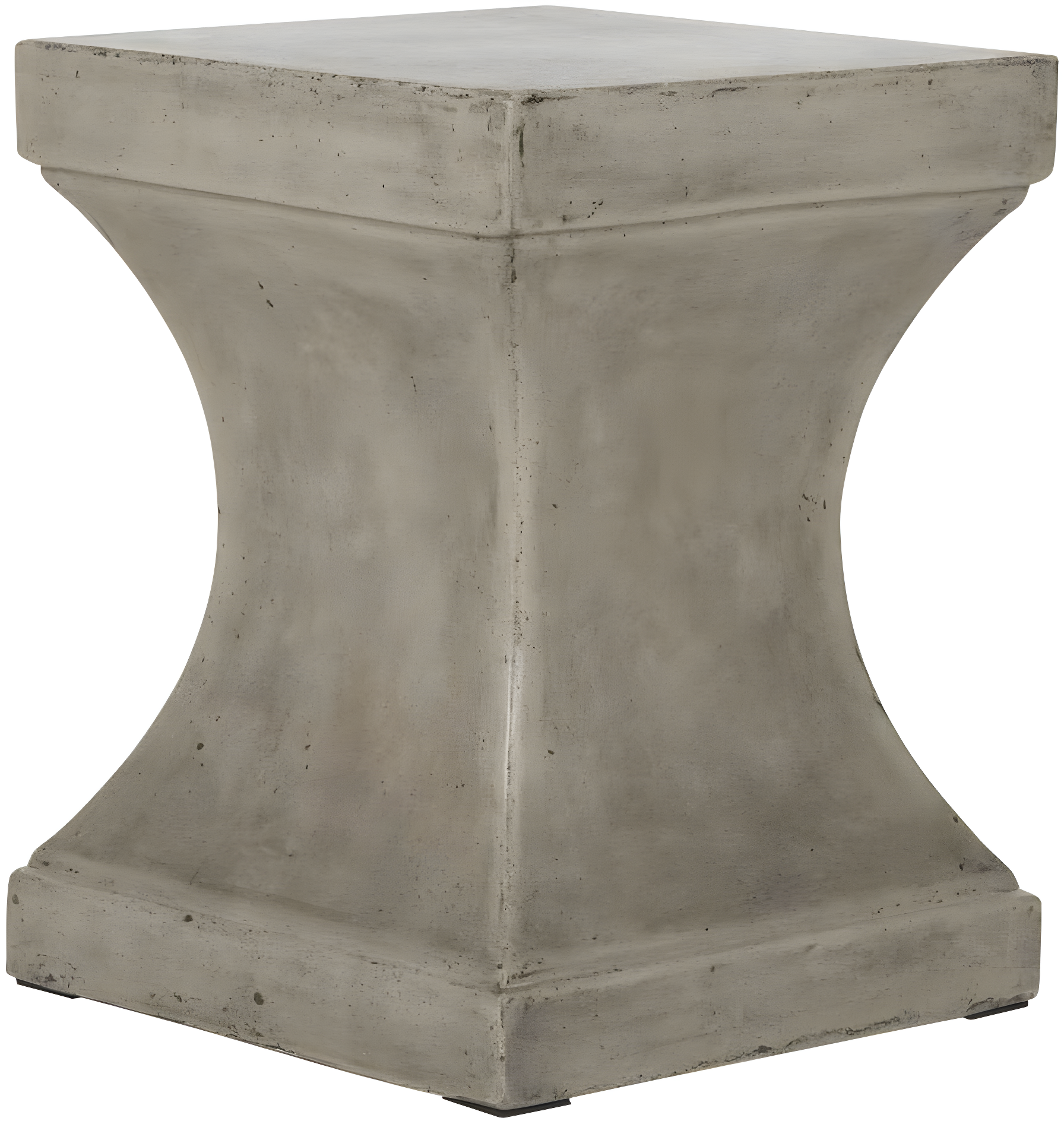 Curby Concrete Accent Stool - Black - Safavieh.