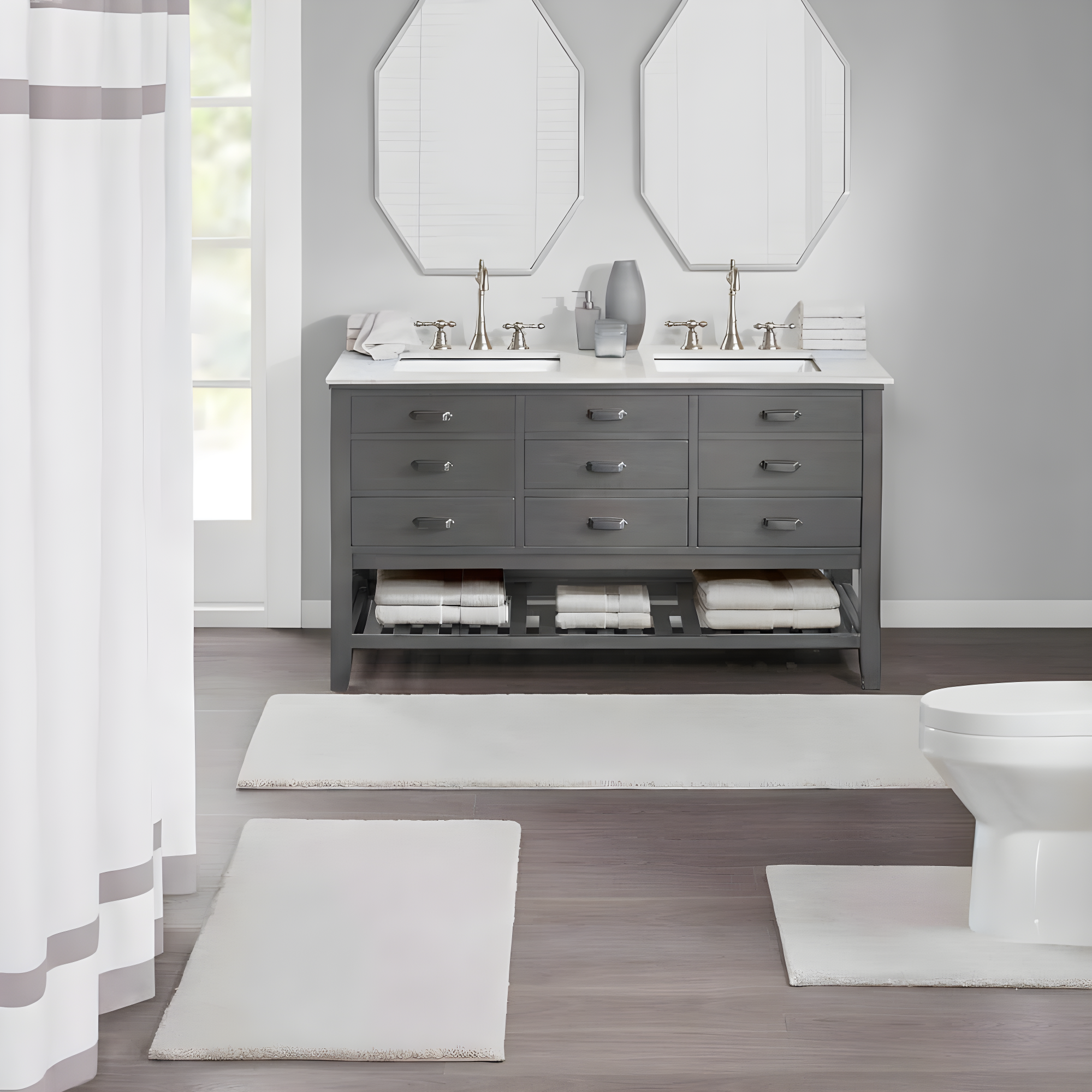 Madison Park Signature Marshmallow Contour Mat
