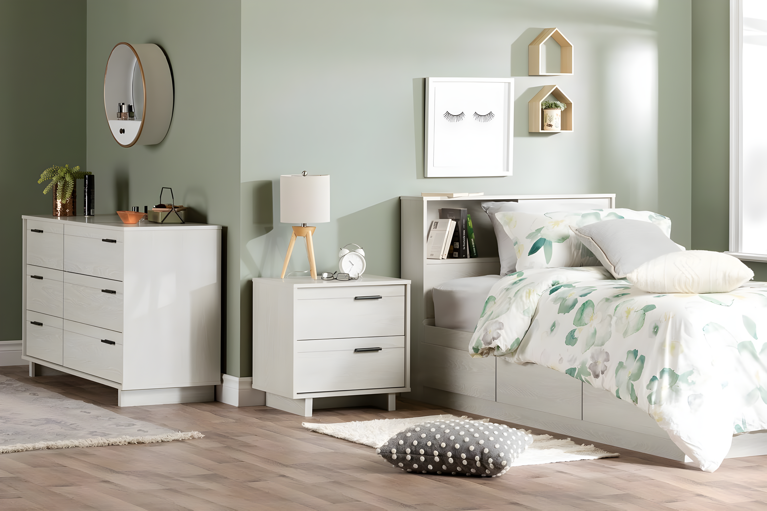 Fynn Twin Bookcase Headboard